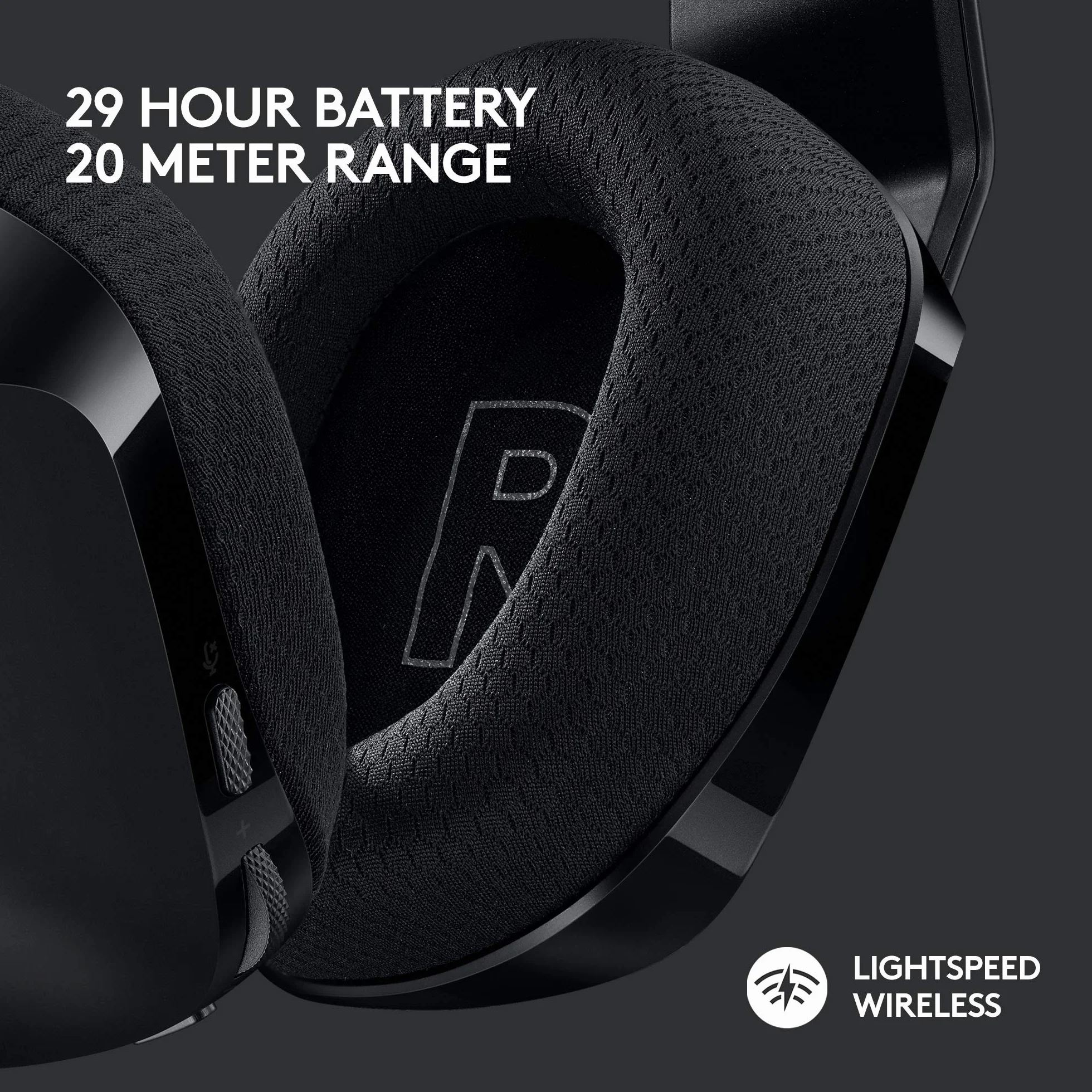 Logitech G G305 LIGHTSPEED, Bezprzewodowa mysz gamingowa, czujnik HERO, 12000 DPI, lekka,bateria 250 godzin, G733 LIGHTSPEED Bezprzewodowy zestaw słuchawkowy do gier RGB z zawieszanym pałąkiem-Czarny