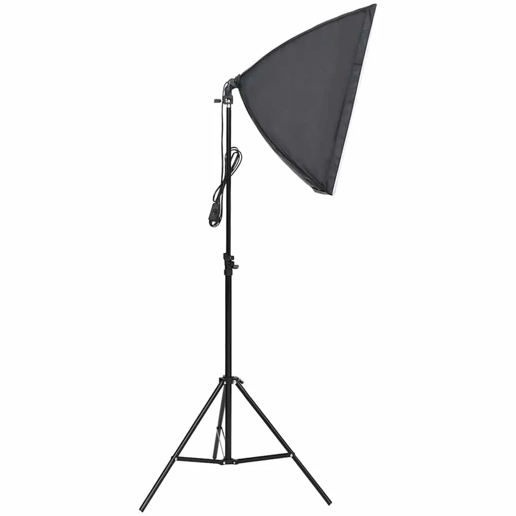 Zestaw do studia fotograficznego z oświetleniem Softbox, systemem tła i reflektorem 5 w 1, ściemniana lampa studyjna LED ze statywem do fotografii, wideo, portretów, streamingu i sprzętu Vloga