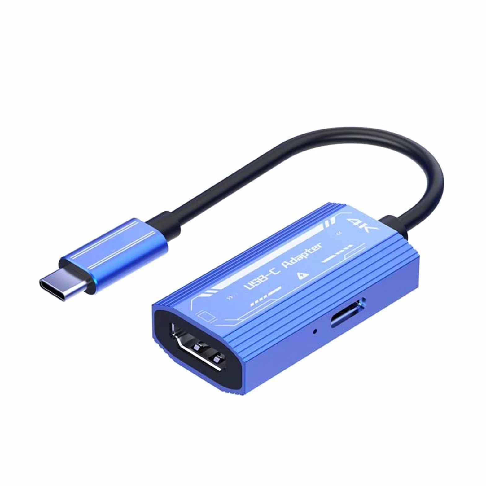 USB C do Okularów i Adapter ładowania, Adapter Okularów 4K 60 Hz do 100W PD3.0 Szybkie ładowanie, ładowanie i Zabawa, dla XReal dla dla Rayneo i Nie Tylko