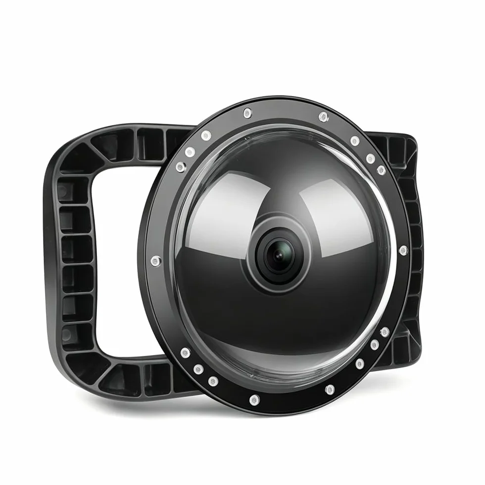 Podwójny uchwyt stabilizatora Grip Dome Port do aparatu DJI OSMO Action 4/5 Pro/6, podwodny port kopułkowy, wygodna obsługa, wodoodporny do 30 m