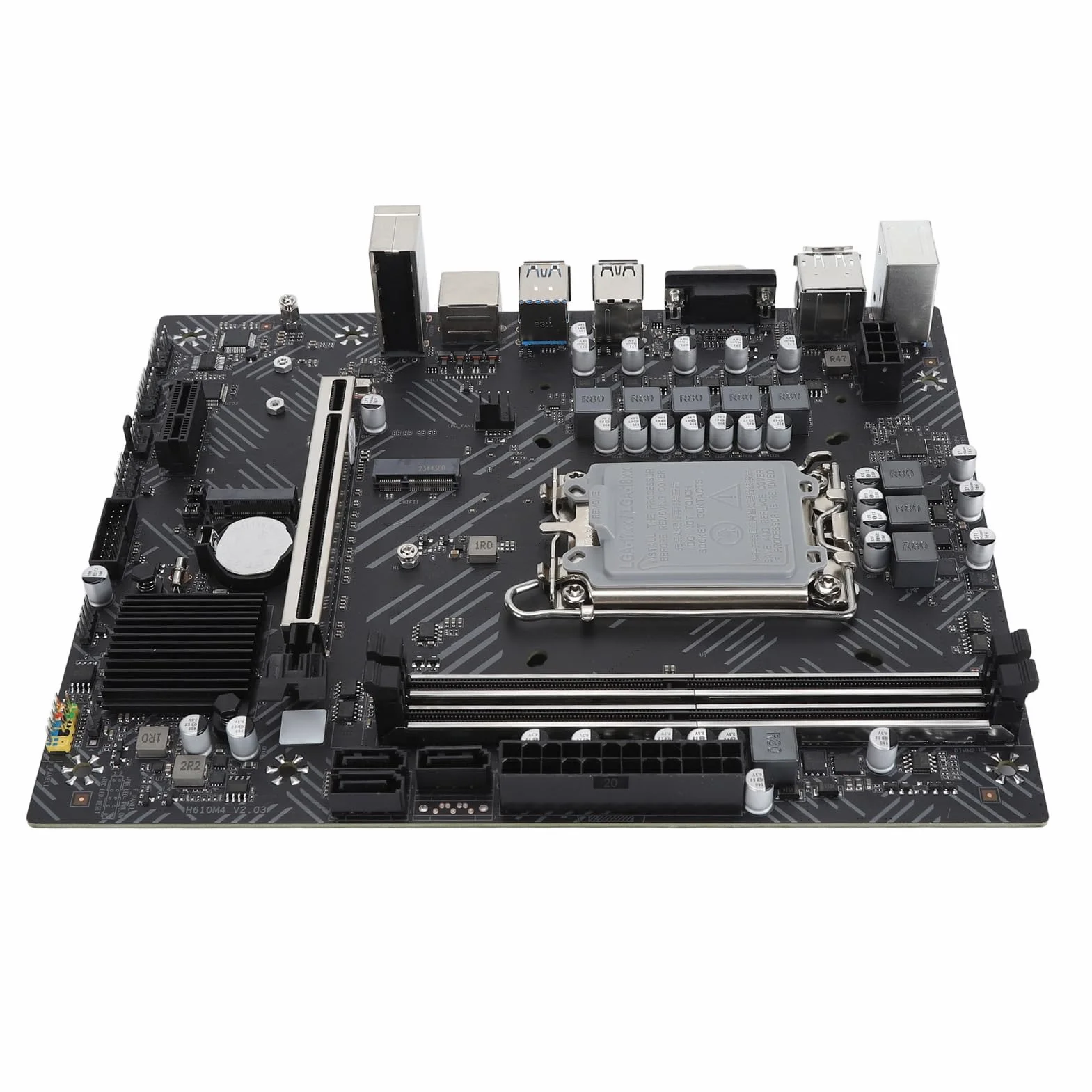 Denash Komputer Wysokowydajny Komputerowa Płyta Główna DDR4 2133HMZ Zestaw Pamięci PCIE 4.0 X16 NVME M.2 Port LGA1700 Pin Atx Core 12 13 Gen CPU dla Profesjonalistów (H610 Mothe Board+8 GB x 2