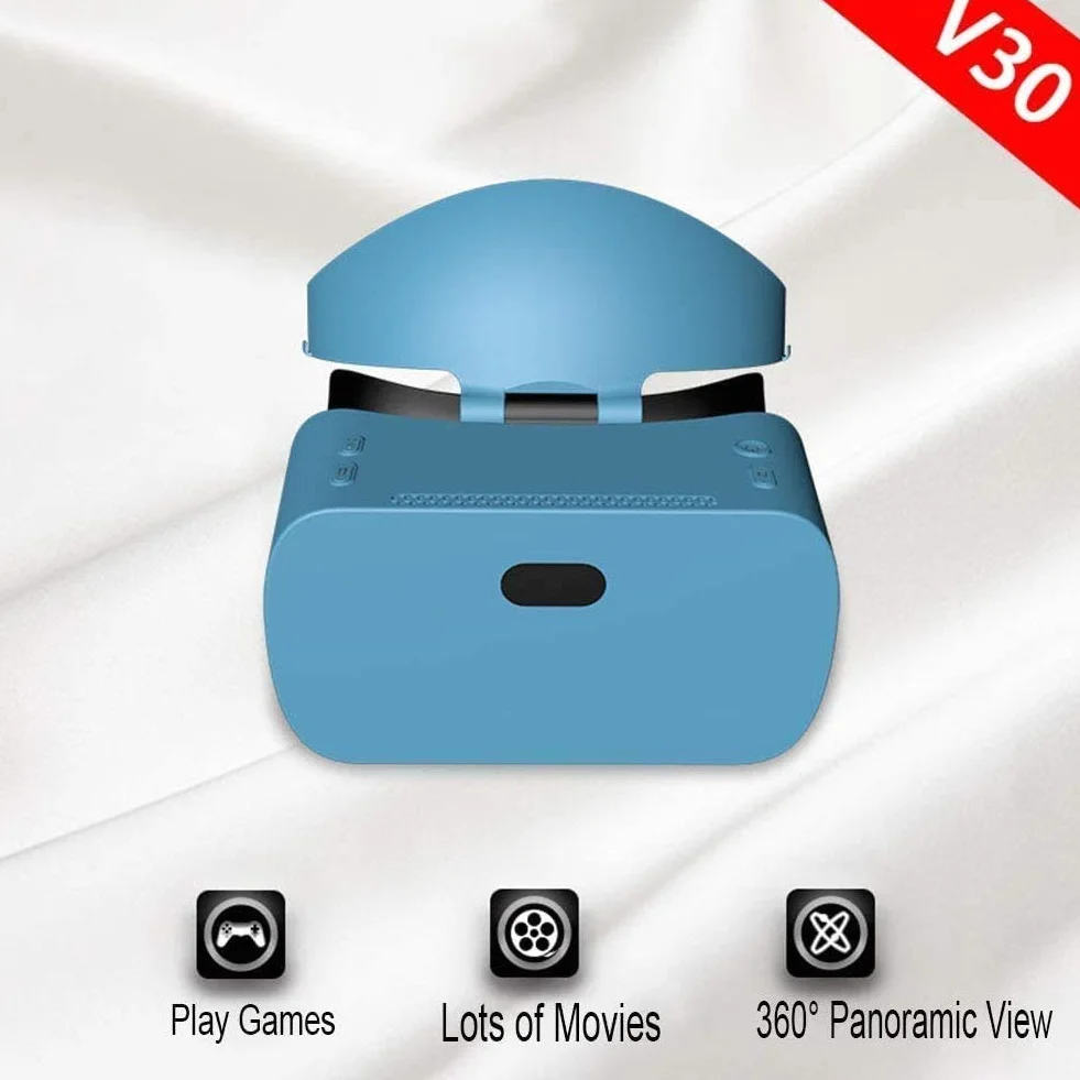 Zestaw słuchawkowy VR - uniwersalne gogle do rzeczywistości wirtualnej dla dzieci i dorosłych z miękkimi i wygodnymi nowymi okularami 3D VR All-in-One VR