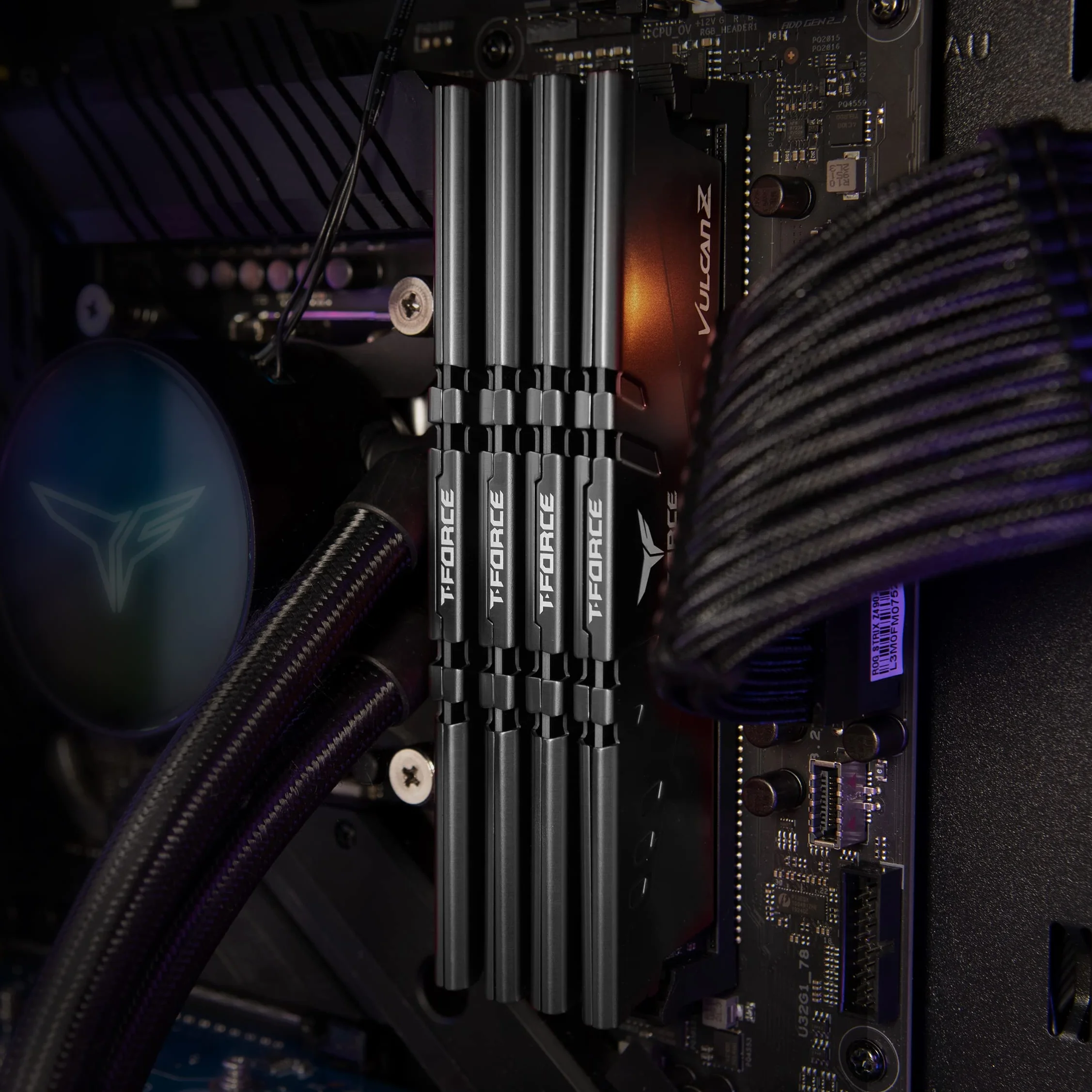 TEAMGROUP Team T-Force Vulcan Z DDR4 Gaming Memory, 2 x 16 GB, 3600 Mhz, 288 Pin DIMM, Grey