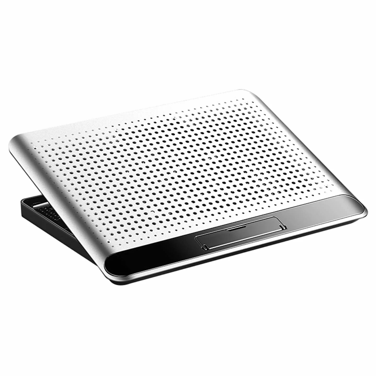Podkładka Chłodząca do Laptopa Regulowany Chłodzenia Komputera | Cichy Wentylator Chłodzący Aluminiowy Do Laptopa I Komputera do Biurka, Klawiatury, Tabletu, Domu, Miejsca Pracy, Akademika