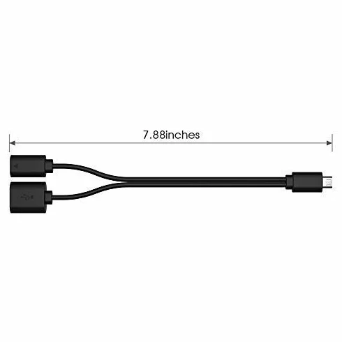 Rii F1 Micro USB Host OTG Adapter Cable for Firestick Fire TV 4K