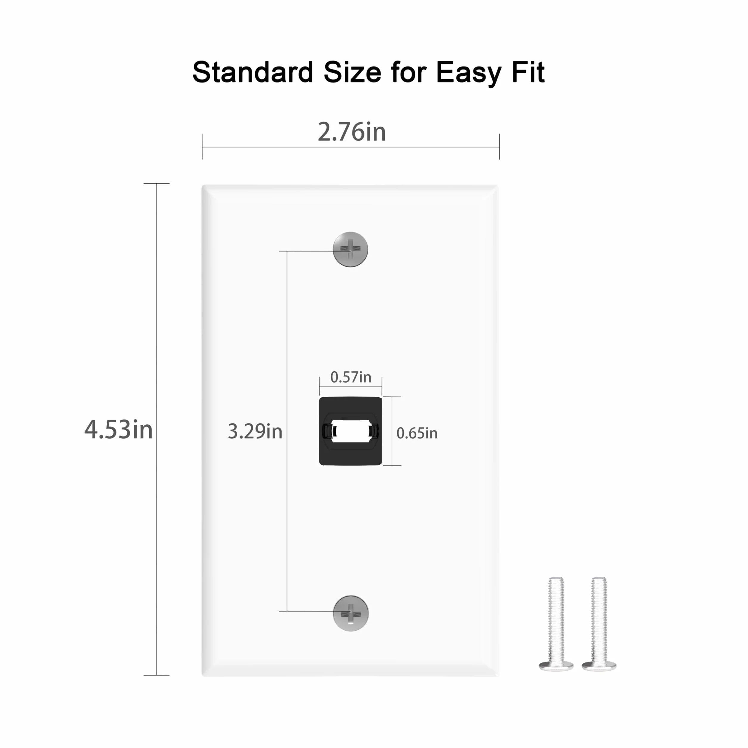 RUIPRO Keystone zestaw 2 płyt ściennych, pojedyncza płyta ścienna ze złączem HDMI 8K Keystone (1 Port-2P)