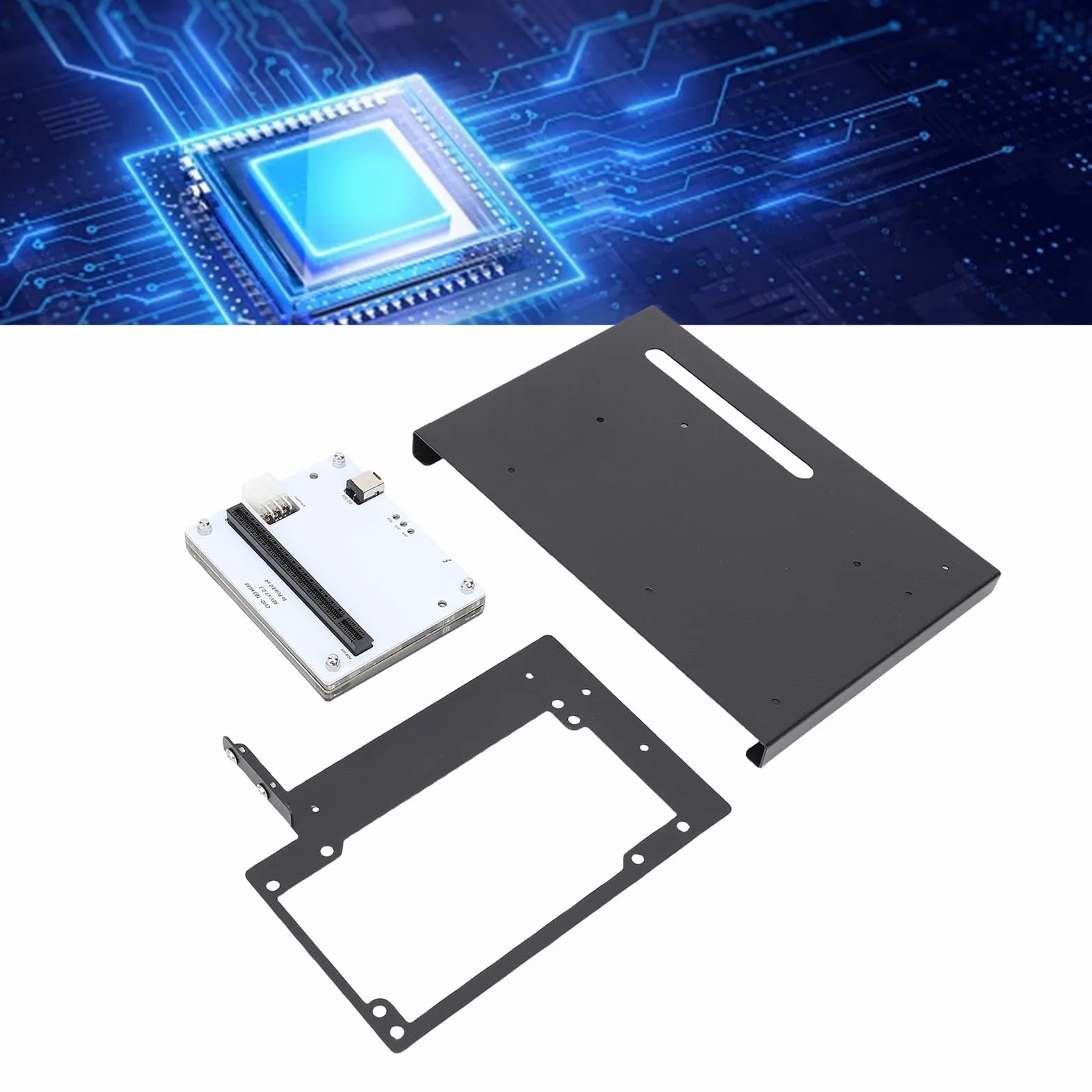 ASHATA Zewnętrzna Stacja Dokująca GPU dla Thunderbolt 3 4 USB4.0 PCIe 16X, Stacja Dokująca Karty Graficznej z 1 M Kablem do Transmisji Danych, Wspornik ATX do Laptopów i urządzeń