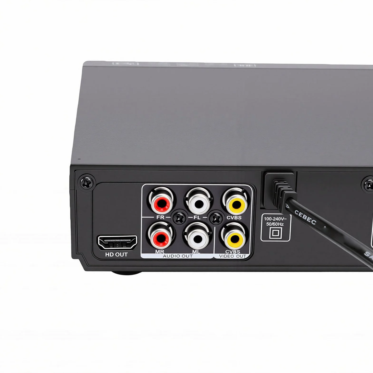LICAEVEY Odtwarzacz DVD do Telewizora, Odtwarzacz DVD dla Wszystkich Regionów, Wyjście HDMI 1080P, Odtwarzanie MP3 Przez USB, Wyświetlacz LED, Pilot do Projektora Kina Domowego w Salonie (wtyczka UE)