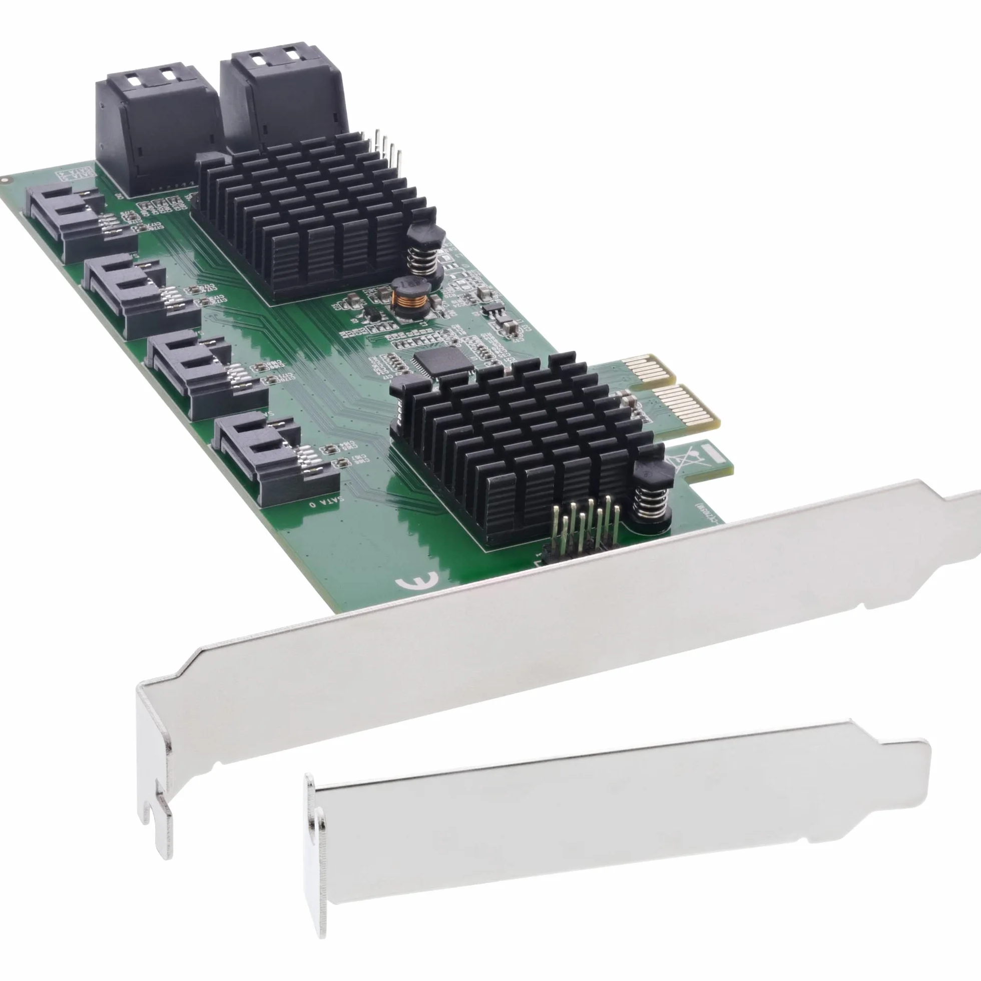 InLine® Karta interfejsu 76617K, kontroler 8X SATA 6 Gb/s, PCIe 2 (PCI-Express)