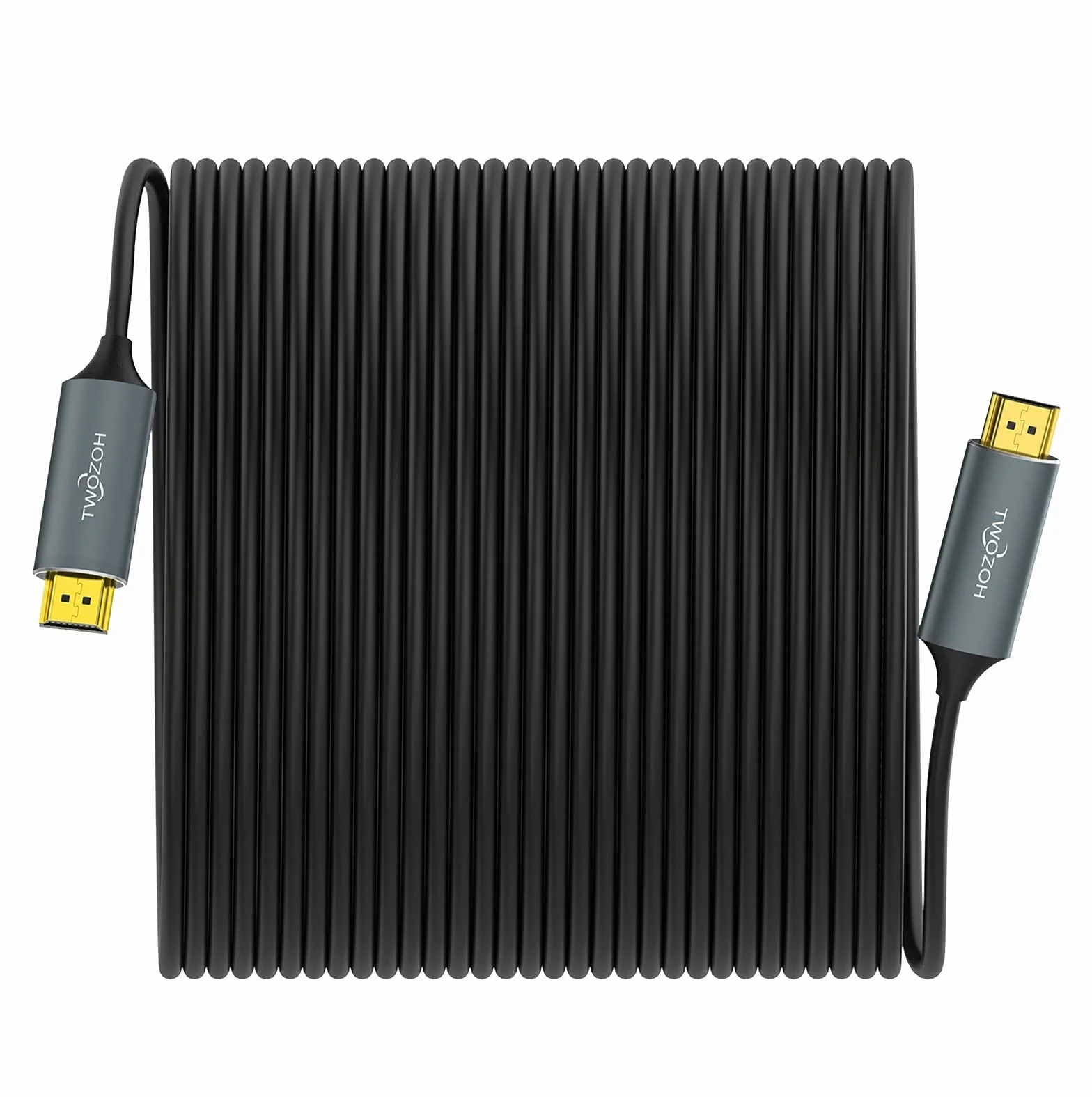 Twozoh Kabel HDMI światłowodowy 50M, 4K włókno HDMI na HDMI kabel 4K / 60 Hz (4: 4 HDR10 HDCP2.2) 1440p 144Hz 18Gb/s szybki przewód HDMI z włókna UHD
