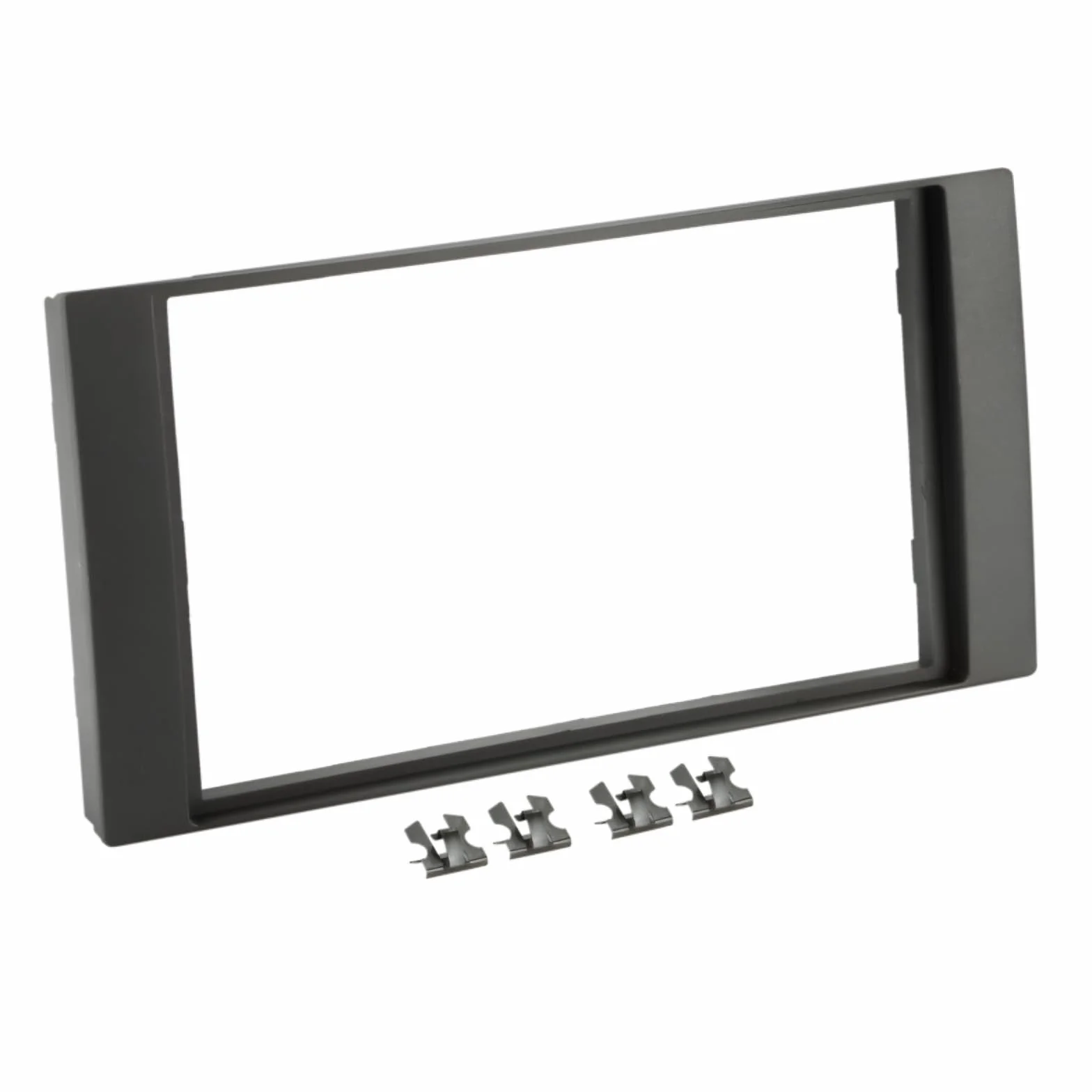 Sound-way Zestaw montażowy radia samochodowego, ramka przednia 2 DIN kompatybilna z Ford Galaxy, Fiesta, Focus, C-Max, S-Max, Transit