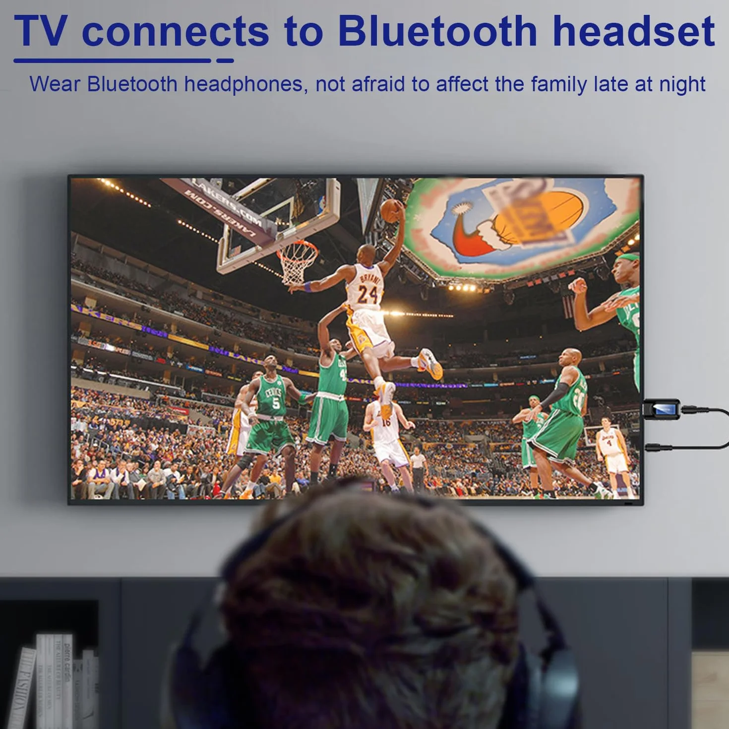 Nizirioo Adapter Bluetooth 5.0: bezprzewodowy transmiter 2 w 1, wtyczka jack 3,5 mm, USB do samochodu, TV, PC, muzyki, słuchawek, głośników, Plug and Play