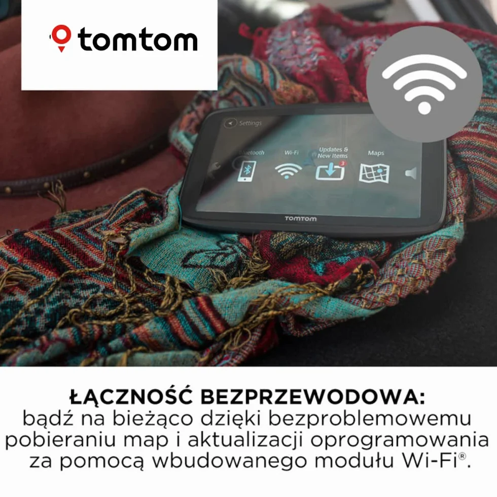 TomTom GO Essential 6 Nawigacja GPS z ekranem 5 cali, (tryb głośnomówiący, Siri, Google Now, Wi-Fi, TomTom Traffic przez smartfon, wiadomościami ze smartfonu)