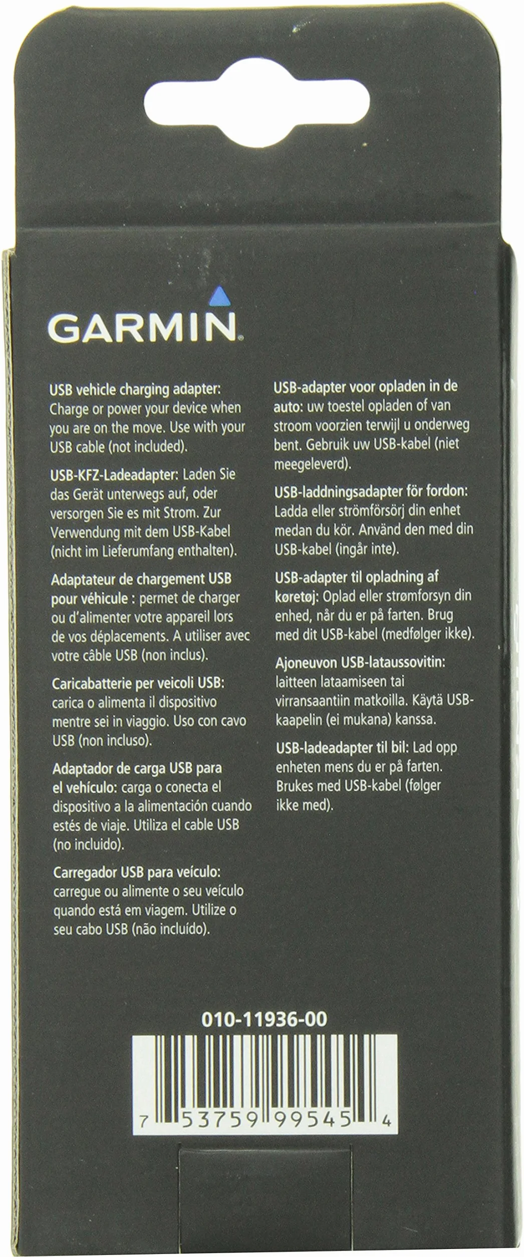 Garmin adapter zasilacz samochodowy USB