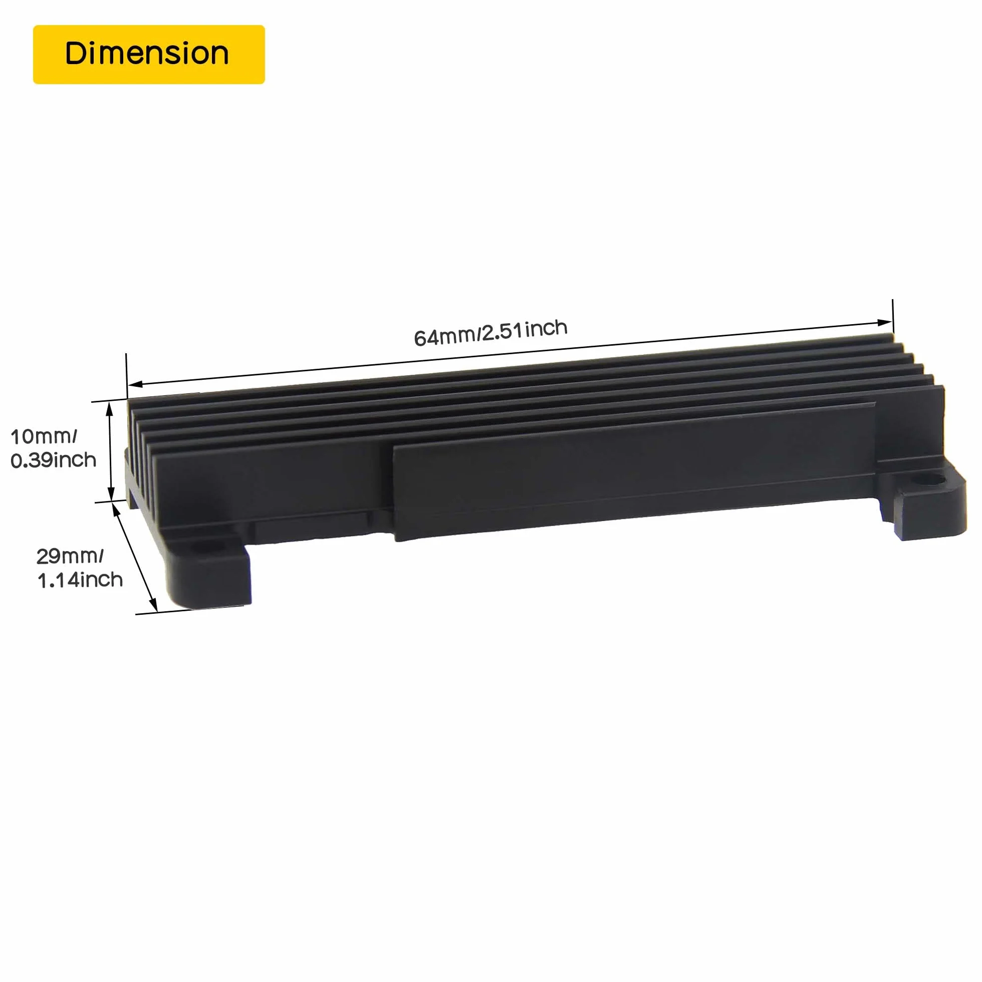 Geekworm Raspberry Pi Zero 2 W Radiator, akcesoria do grzejników ze stopu aluminium 10 mm (C296)