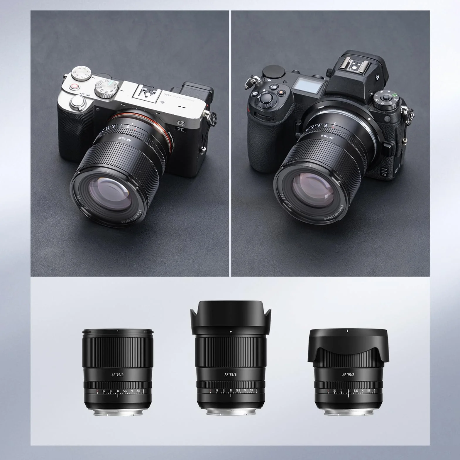 TTARTISAN Obiektyw aparatu 75 mm F2.0 do mocowania Nikon Z Auto Focus Full Frame obiektyw portretowy