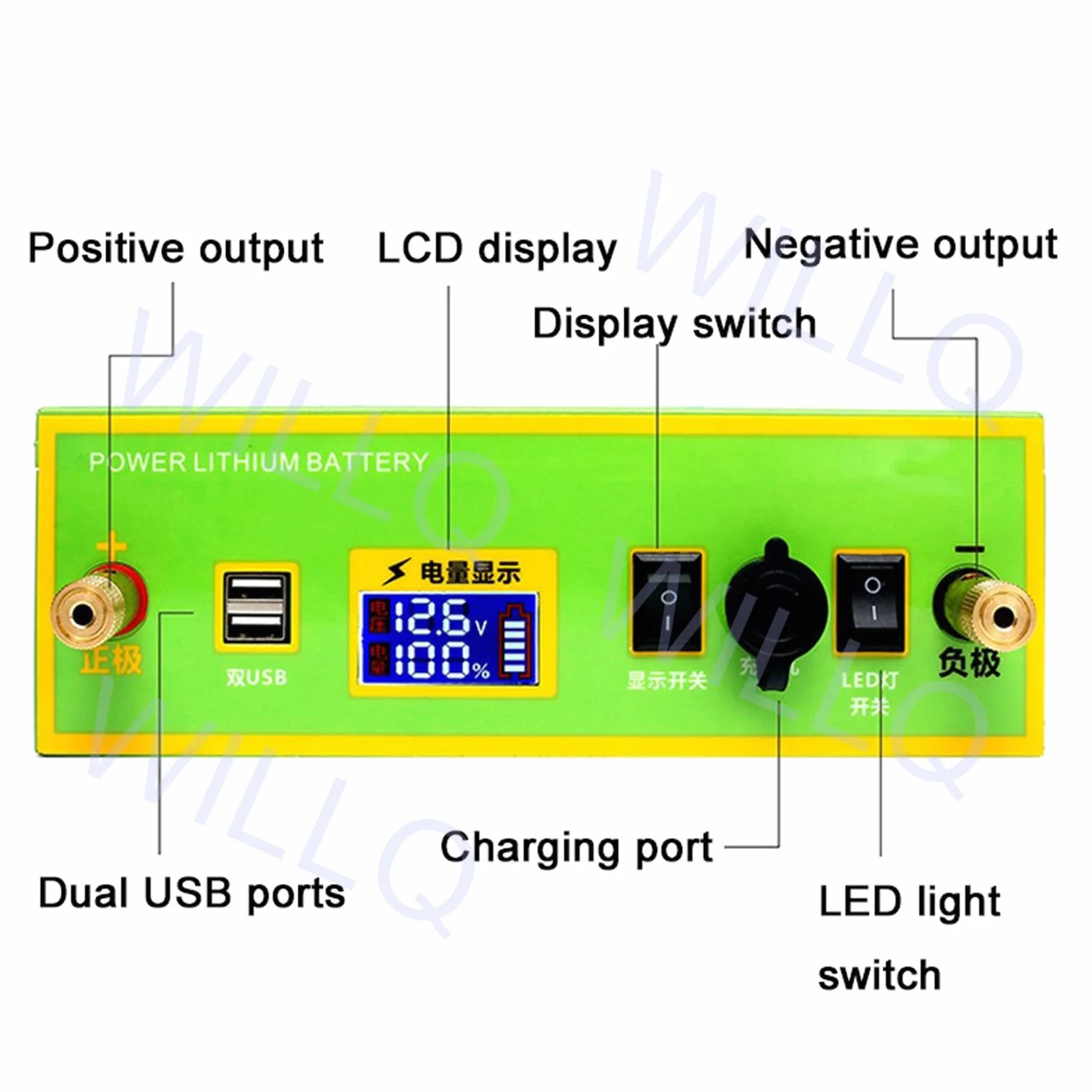 12 V akumulator litowy przenośny akumulator litowo-jonowy 12 V 20AH 30AH 40AH 50AH 60AH 80AH 105AH akumulator do ładowania zewnętrzny uniwersalny akumulator zapasowy