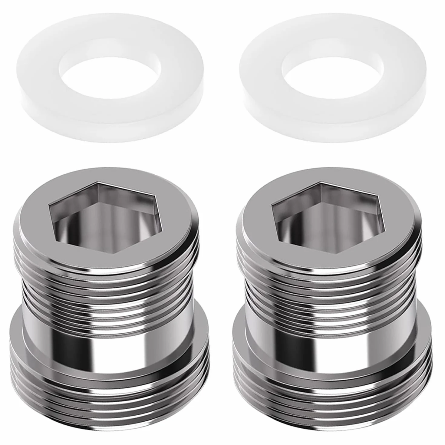 Adapter do kranu M20 na M22 gwintowany z gumową uszczelką