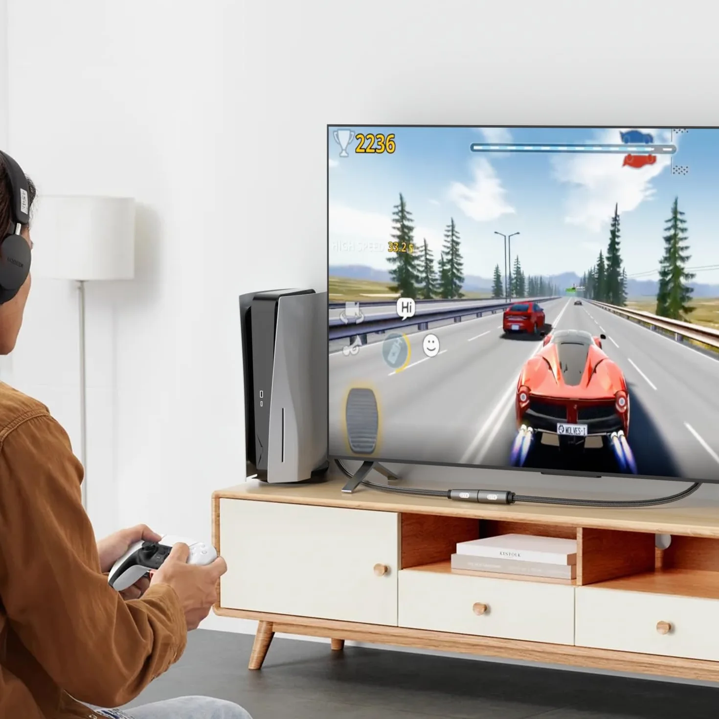 EMK Optyczny przedłużacz kabla Toslink żeński na męski, rozszerzony kabel audio, kompatybilny z Smart TV, kinem domowym, PS4, Xbox i PlayStation