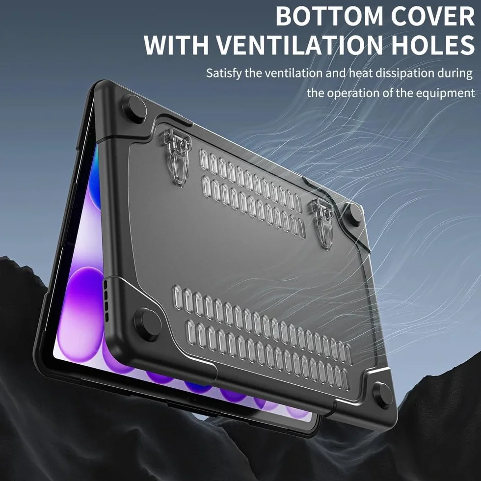 Hard PC+TPU Laptop Cases Suitable For Macbook Neo 13 2026 A3404 | Bracket-Style Heat-Dissipating Shock-Resistant Protective Case