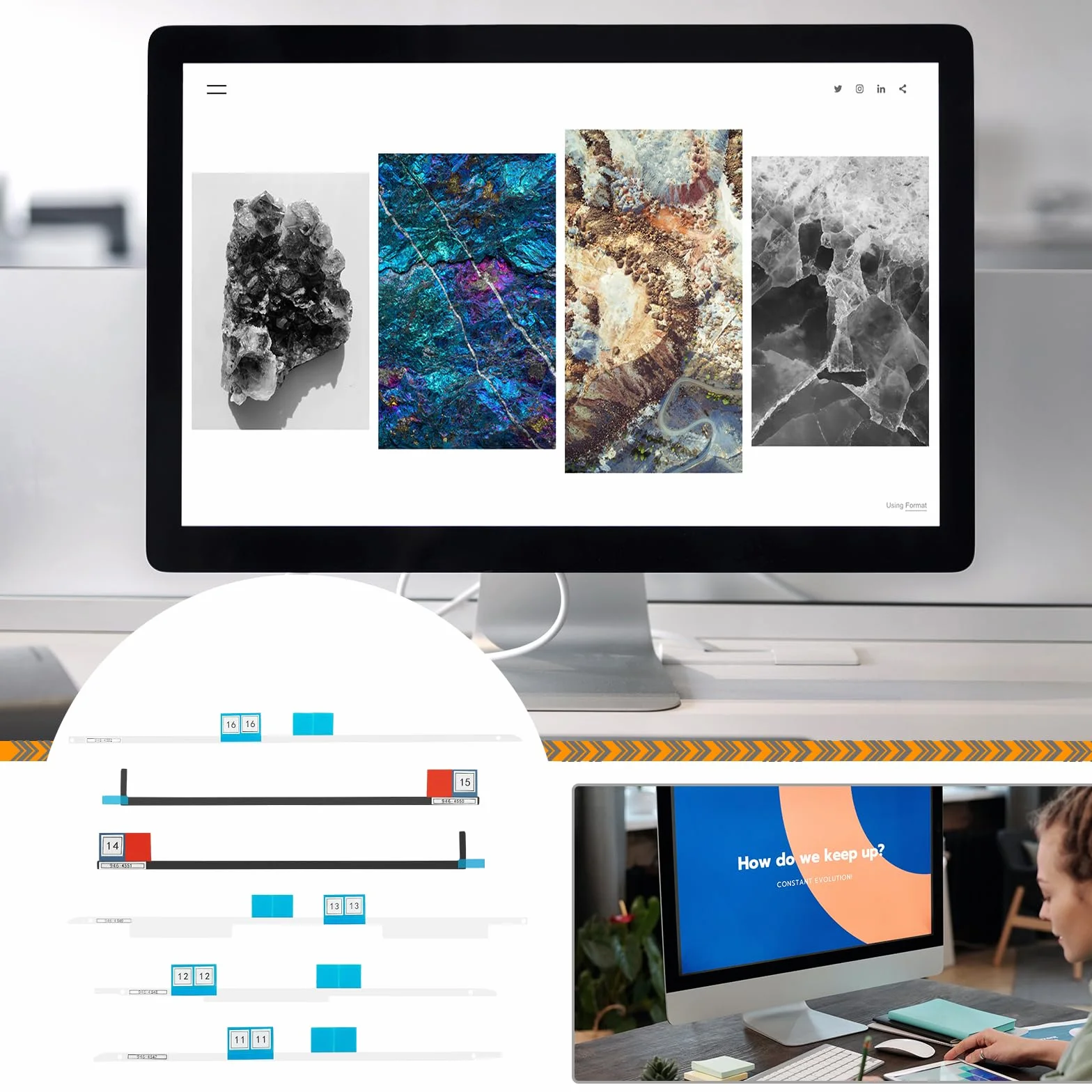 Ekran LCD, paski samoprzylepne, taśma zastępcza, profesjonalny zestaw naprawczy kompatybilny z iMac 27" A1419 Retiona 2012-2015 (z narzędziem do otwierania)
