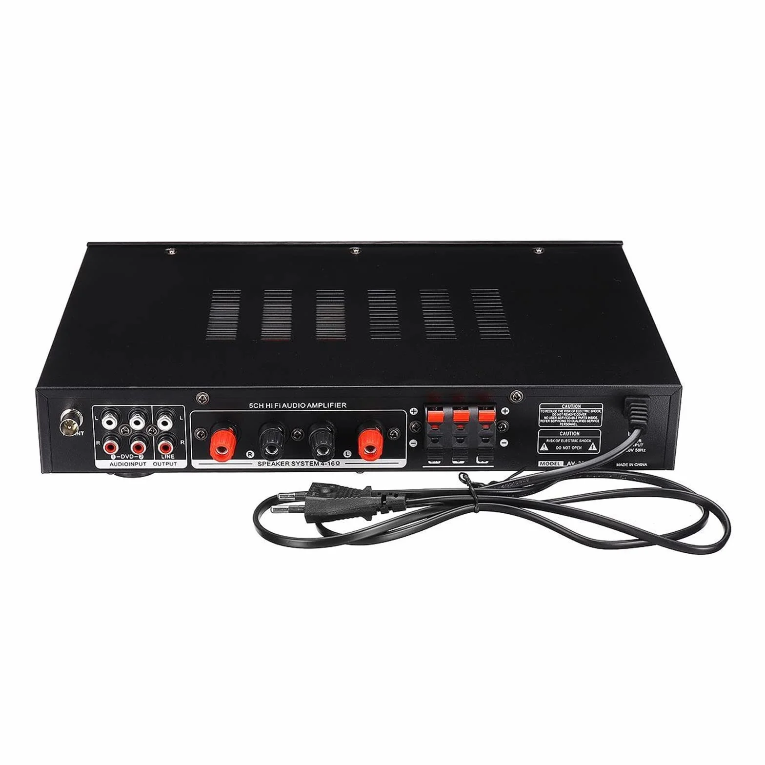 Wzmacniacz audio, Wzmacniacz cyfrowy 2000W Stereo LED USB AV Power Surround Amplificador wysokiej rozdzielczości odtwarzacz Subwoofer, do domu lub samochodu