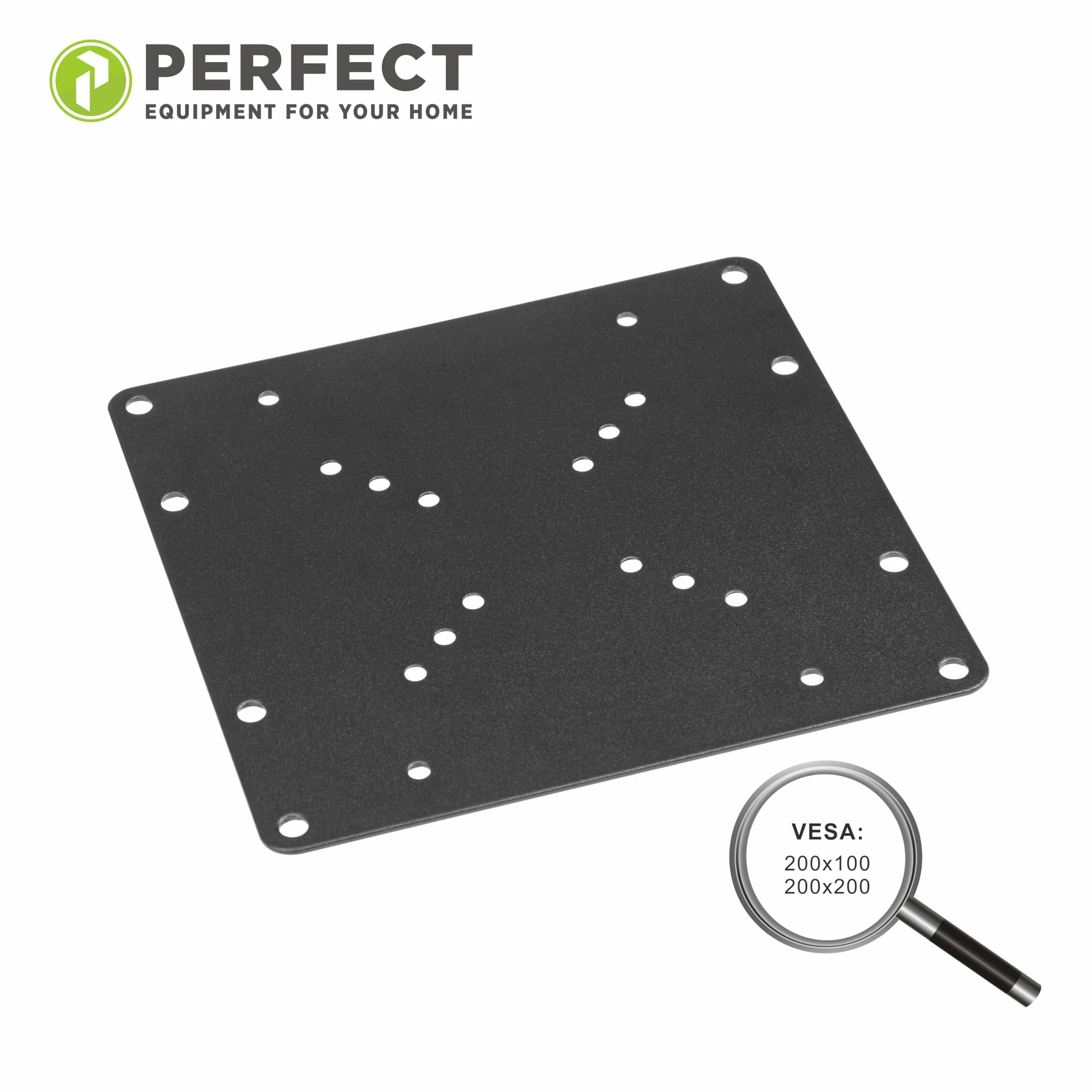 Perfect Universal VESA Adpapter VESA 50x50 do 200x200, 1-częściowy, czarny
