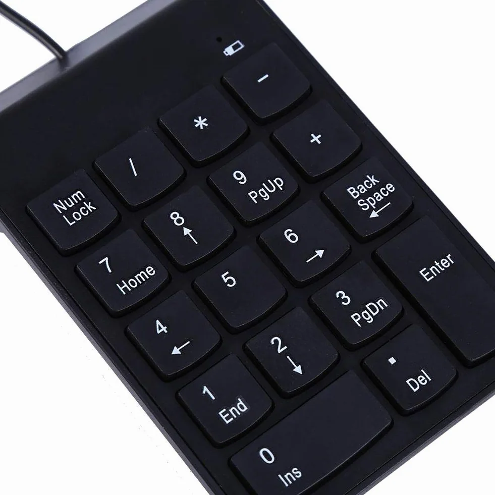 Klawiatura numeryczna USB, mini klawiatura numeryczna 18-klawiszowa klawiatura numeryczna do PC, wprowadzanie danych notebooka