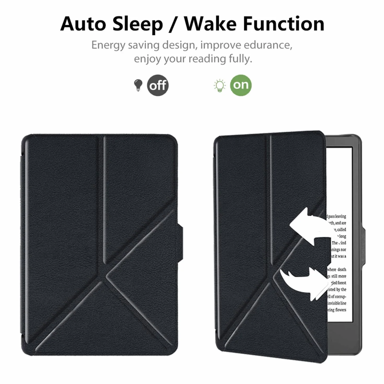 Odporne na wstrząsy etui do KOBO Clara Colour - Etui KOBO Clara BW 6" czytnik e-booków ze składanym stojakiem ochronnym (czarny)