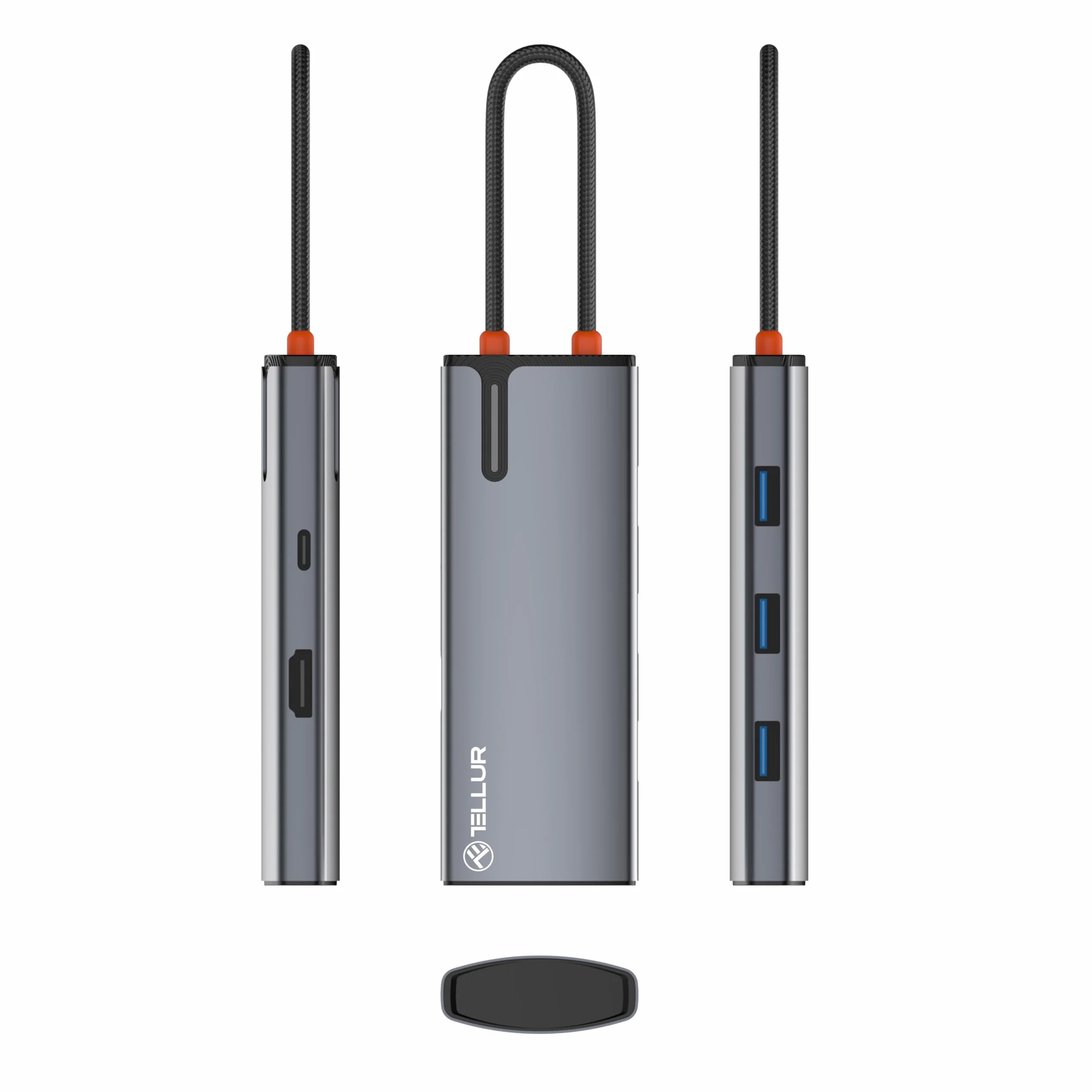 Tellur Hub USB-C, PD 3.0 100 W, HDMI, 3X USB 3.0
