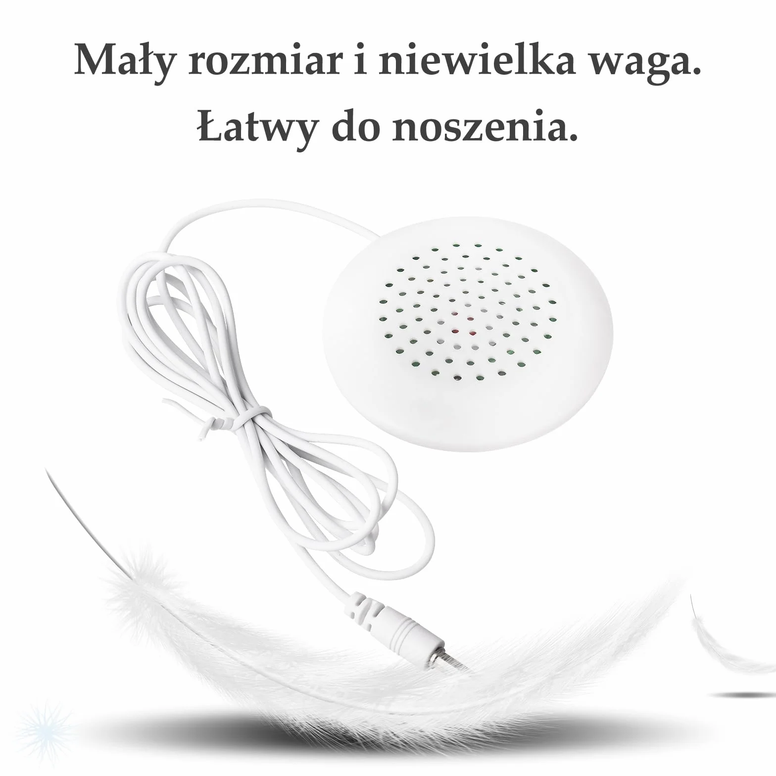 Głośnik stereo 3,5 mm mini HiFi DIY przenośny poduszkowy do MP3 MP4 CD telefonu (biały)