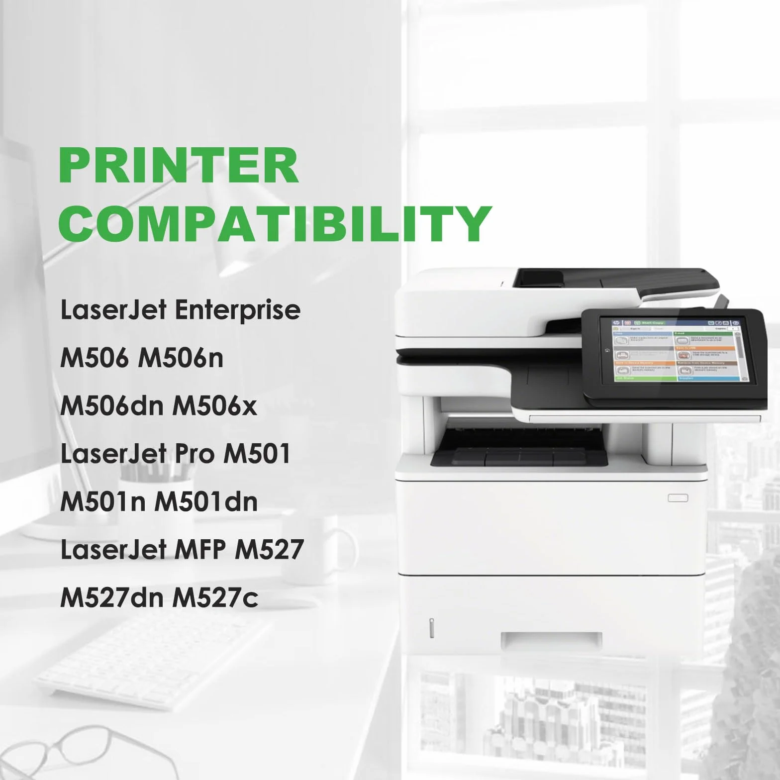 Kaseta z tonerem 87A zamiennik do HP 87A 87 X CF287A CF287X LaserJet Enterprise M506 M506n M506dn M506x Pro M501 M501n M501dn MFP M527 M527dn – 2 sztuki czarny (z chipem)