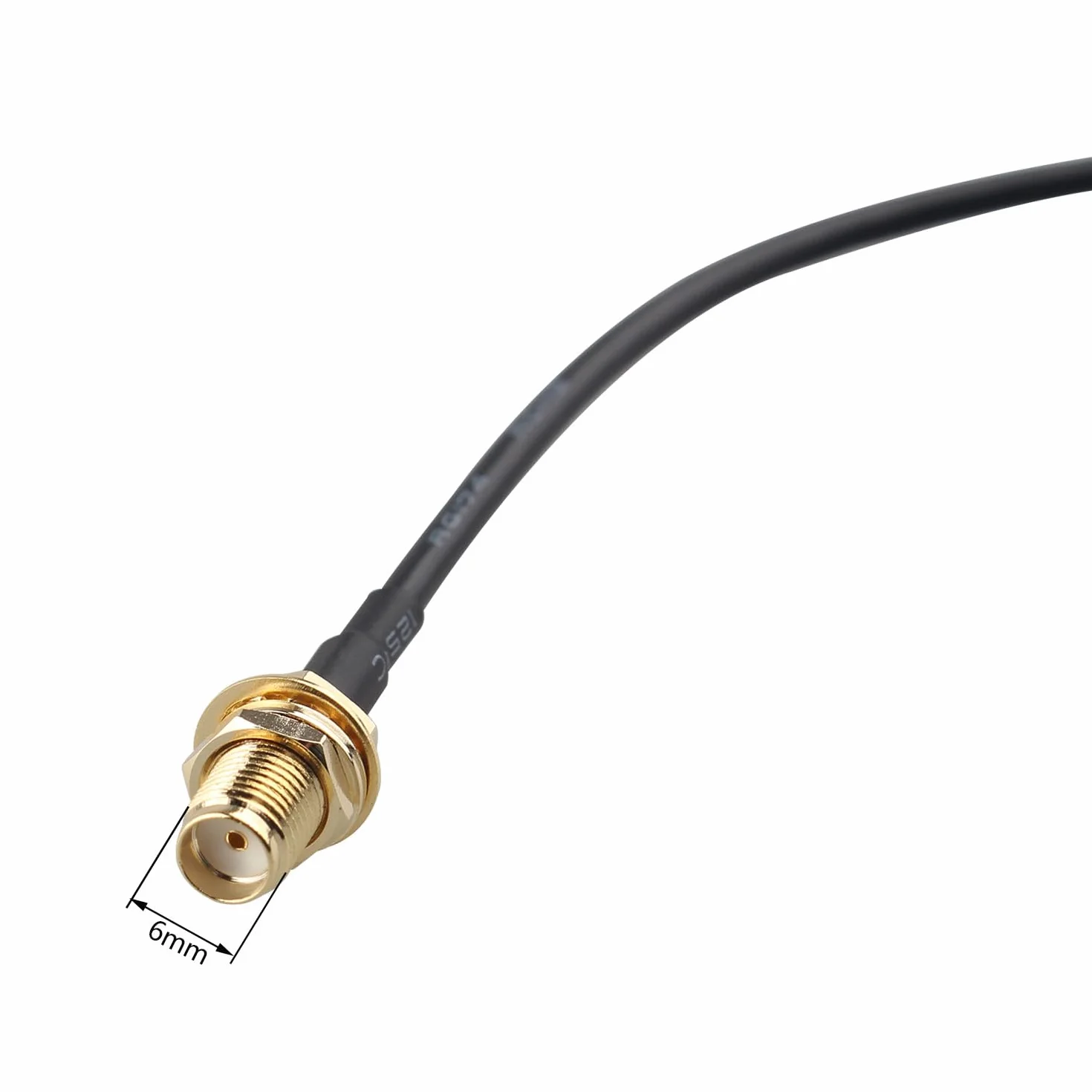 2 szt. 15 cm / 6-calowe złącze TS9 męski na SMA żeński kabel adaptera Pigtail koncentryczny RG174 przedłużacz anteny do zewnętrznej anteny 4G LTE routera WiFi Huawei 5G CPE PRO Netgear Modem