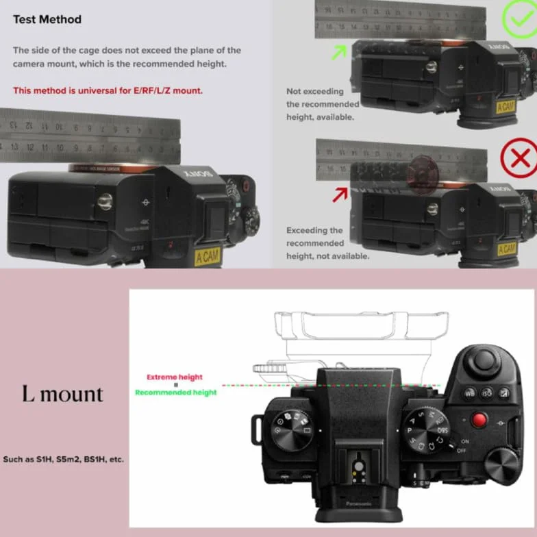 Poco adapter filtra Drop-In, standardowy zestaw montażowy PL-L, do kamer Komodo, Komodo X, Fx3, BMD 6K, S1H itd.