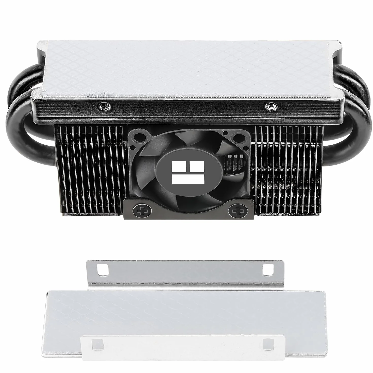Thermalright HR10 2280 PRO Black radiator SSD, dwustronny radiator, z małym i szybkim wentylatorem PWM, podkładka termiczna do komputera i komputera SSD 2280, wysokowydajna chłodnica SSD