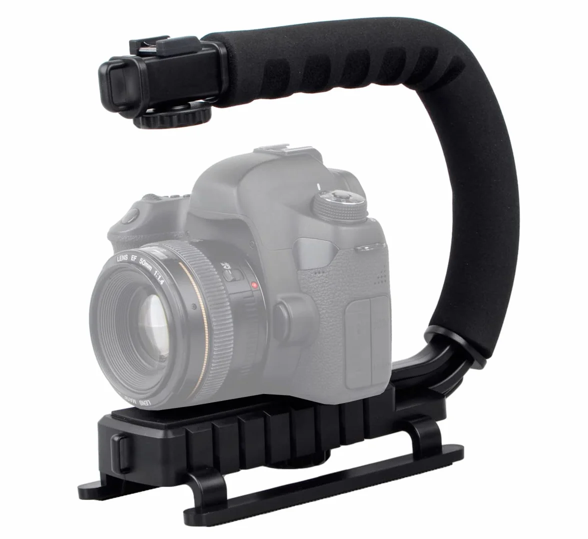 Khalia-Foto ayex Action Grip stabilizator wideo do kamkorderów i lustrzanek cyfrowych – statyw dla spokojnych nagrań wideo