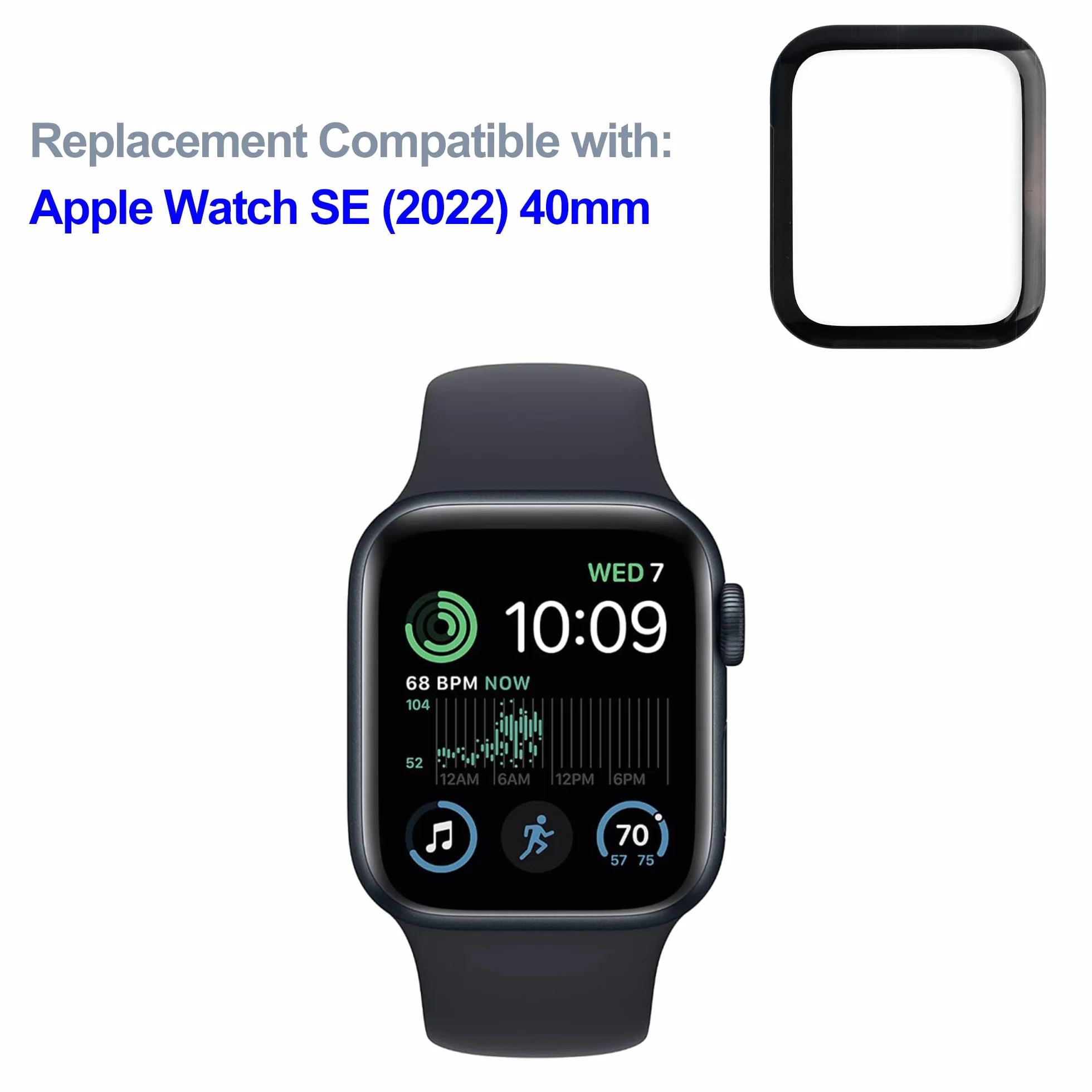 Zestaw naprawczy do szkła przedniego do wyświetlacza Apple Watch SE (2022) 40 mm A2725