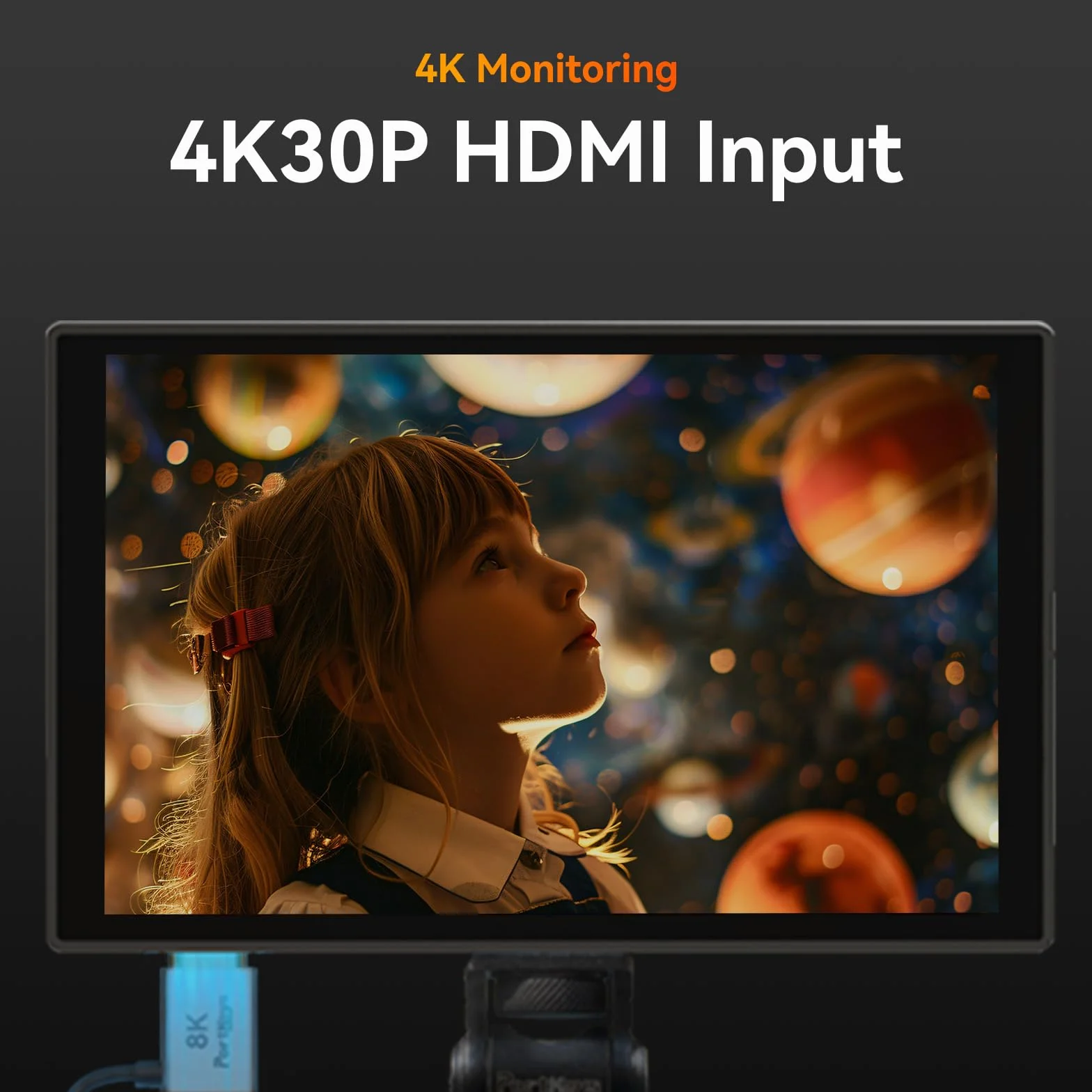 Portkeys HD7T monitor 7" ekran dotykowy 1000 nit jasności, z przyciskami szybkiego wyboru aparatu z ochroną przeciwsłoneczną | Matowy wyświetlacz, Osłona przeciwsłoneczna, Do lustrzanek DSLR/bezlusterkowych, Jasność 1000 nitów