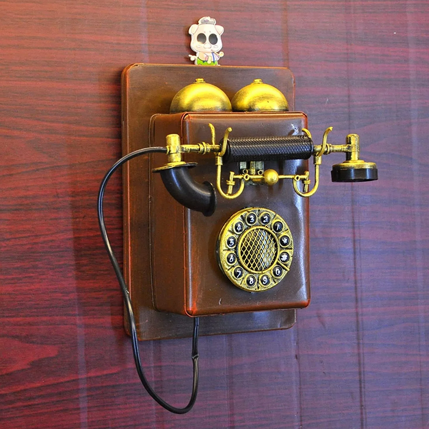 WangXLDD Staromodne dekoracyjne telefony antyczny telefon stacjonarny/retro telefon do domu biura telefonu