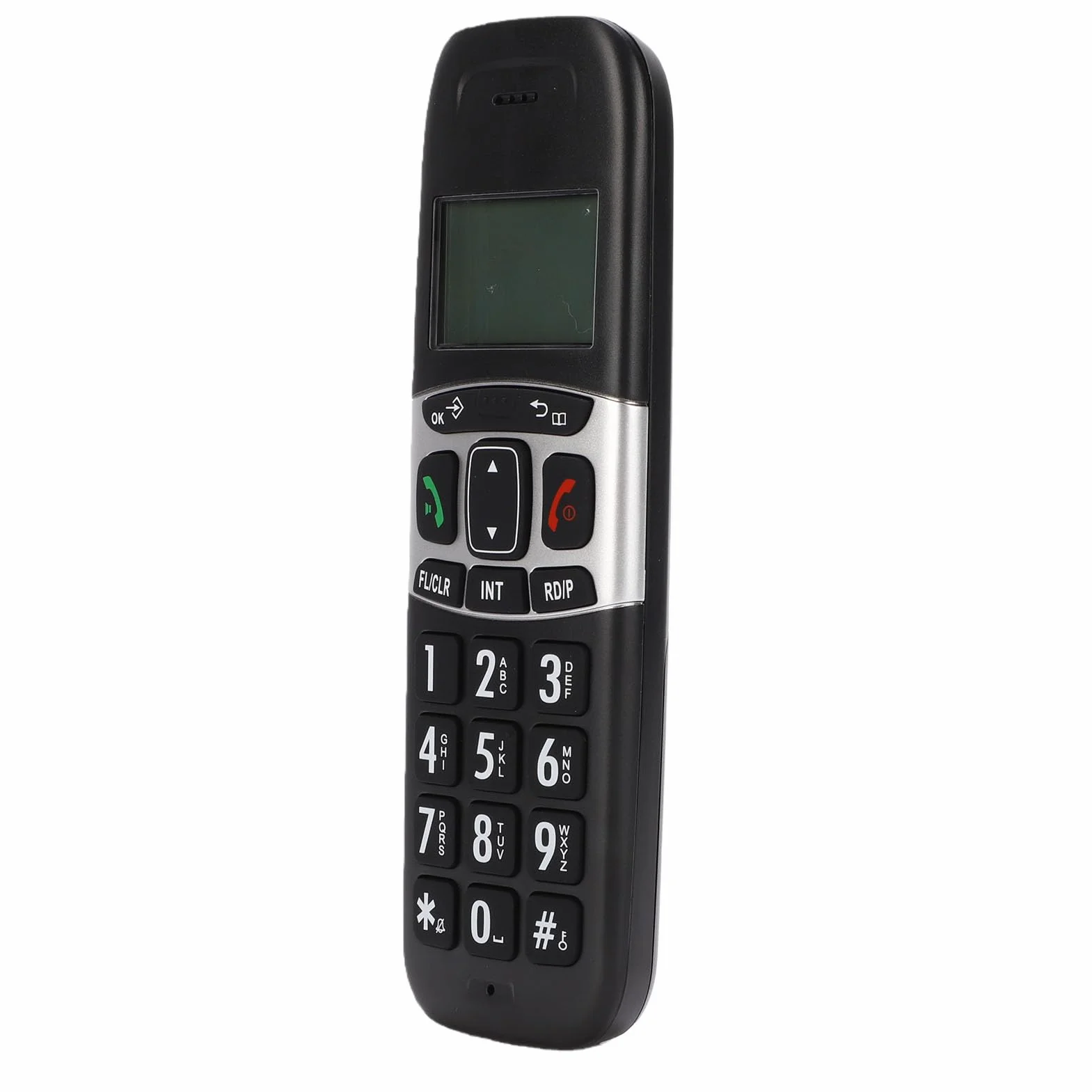 Fabater Telefon Bezprzewodowy z Dwiema Słuchawkami i wygodną książką telefoniczną. Bezpieczne Rozmowy DECT 6.0 do Użytku osobistego. ABS Trwały (wtyczka UE)