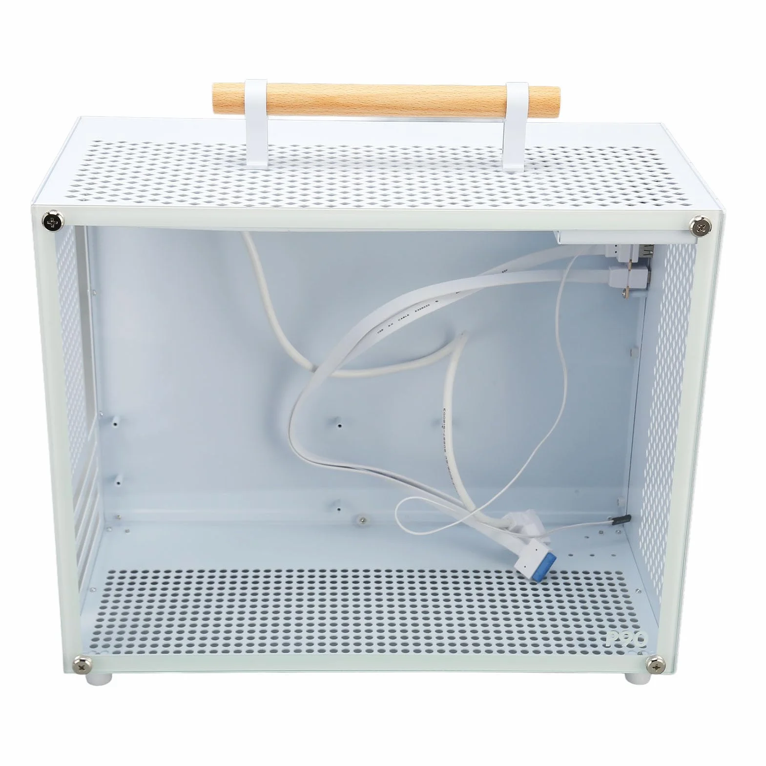 Obudowa Mini ATX Panel Boczny z Hartowanego Szkła Mini Obudowa do Gier Biurowych, Bogaty Interfejs z Typem C i USB 3.0, Prosty Styl do Domowej Rozrywki, do Pracy Biurowej i Gier, „stal, 20,6
