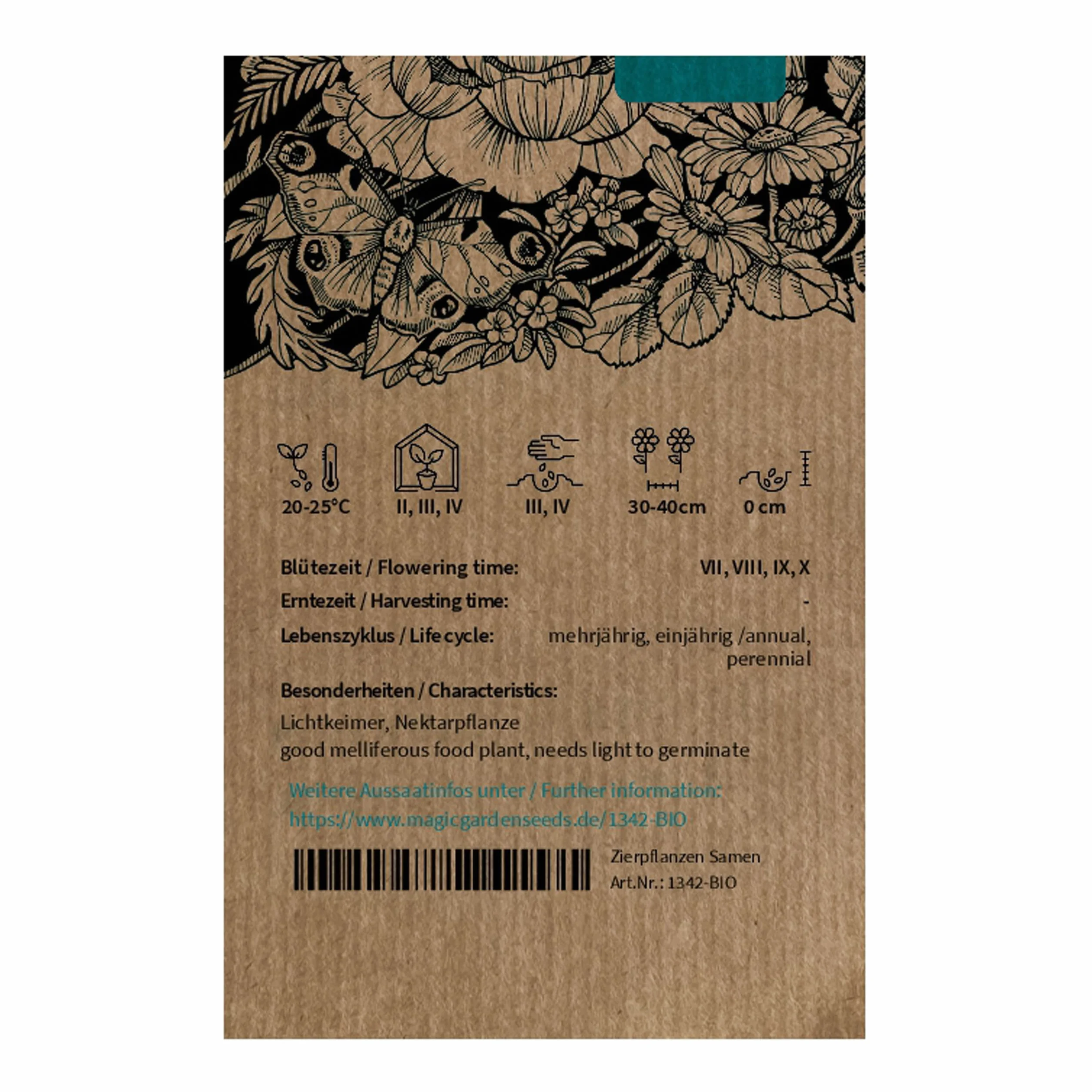 Werbena patagońska (Verbena bonariensis) Organic - około 200 nasion