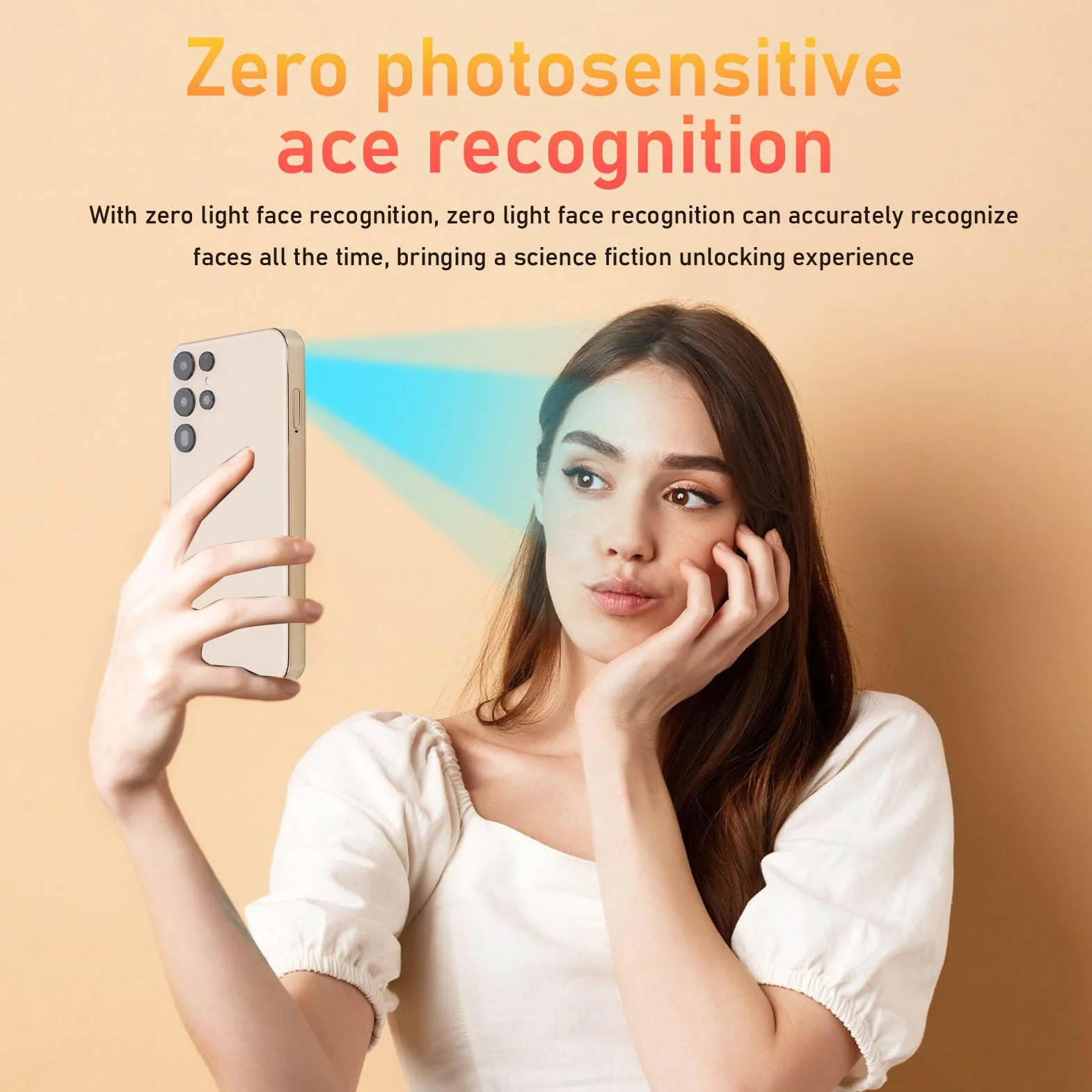 Cuifati 6,26 Cala Telefon Komórkowy, 4 GB RAM 64 GB ROM, 16MP AI Camera, Metalowa Konstrukcja Ramy, Bateria 5800 MAh, rozdzielczość 720x1600, Odblokowanie Twarzy, Smartfon na 8.1 z (GOLD)
