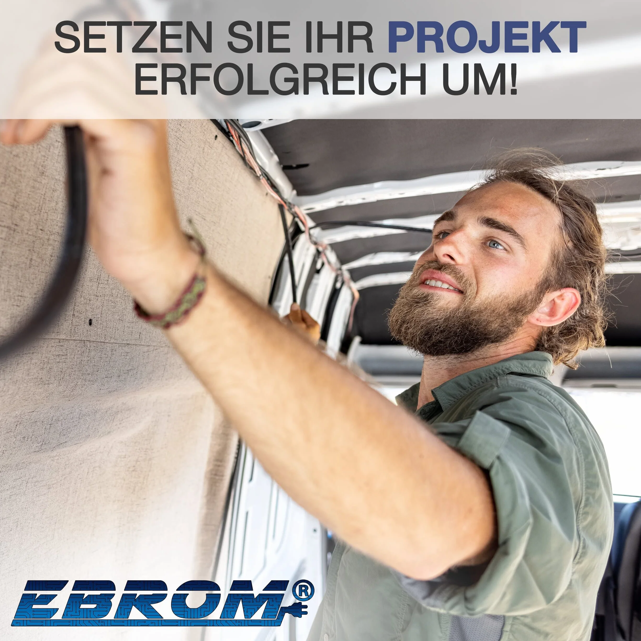 EBROM FLRY przewód samochodowy 0,75 mm2 – przewód samochodowy w 5 kolorach w wybranej długości: brązowo-zielono-żółtej – czarno-czerwonej, przekrój poprzeczny 0,75 mm² (mm2) – elastyczny 90 ± 5 Shore