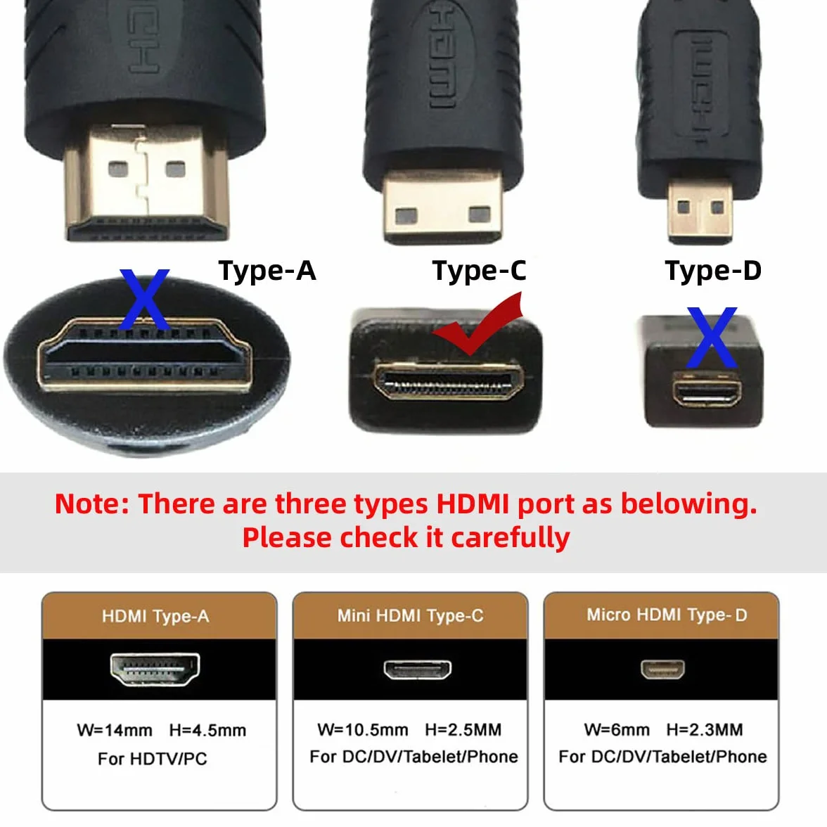 Kabel Micro HDMI na HDMI Adapter 4K 360° kątowy 1.4m