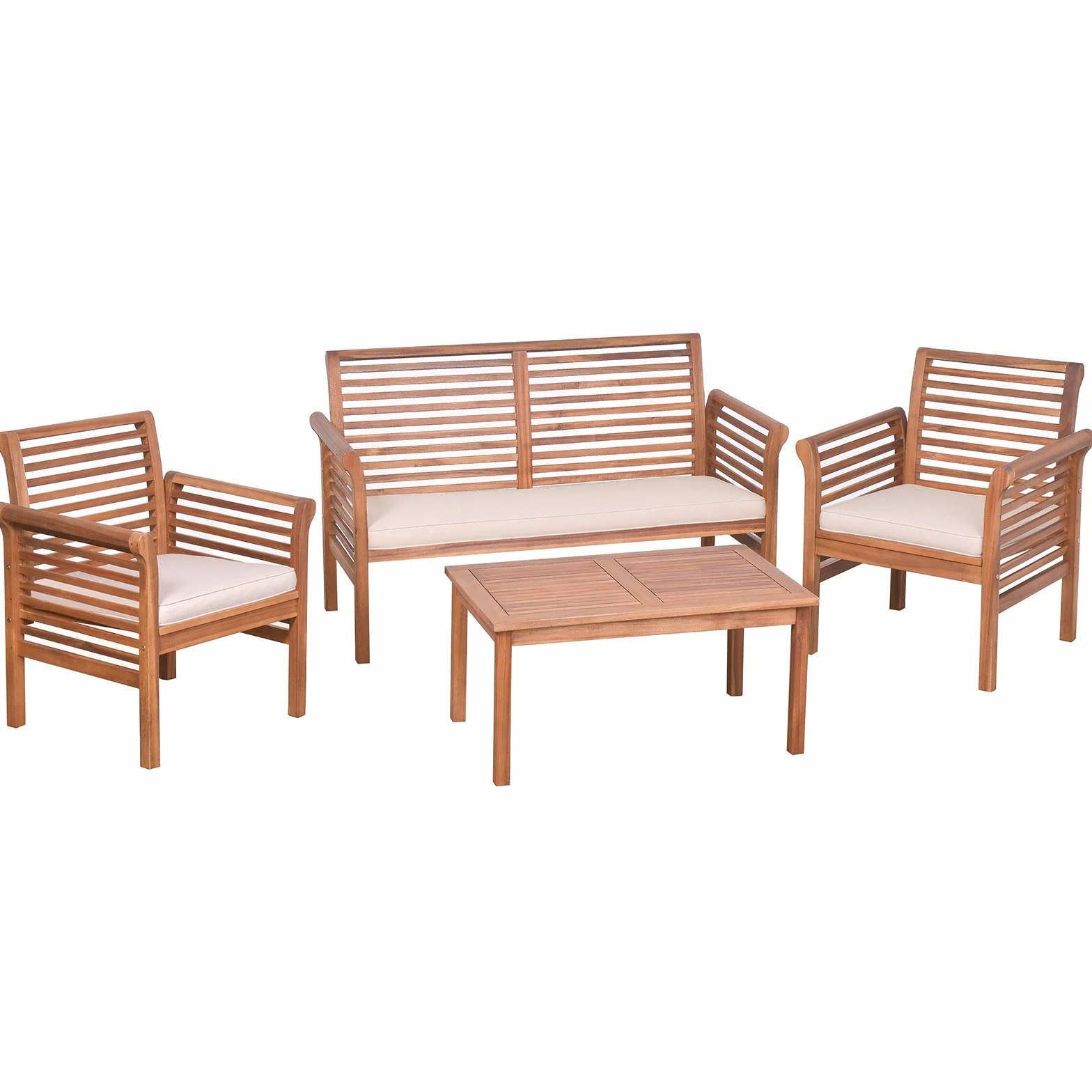 Plant Theatre Sofa ogrodowa z twardego drewna fotel z poduszką