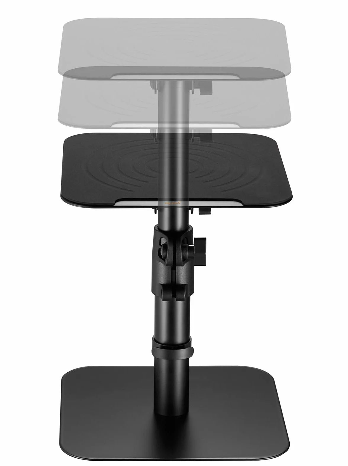 mywall HS31L uniwersalny uchwyt stołowy na głośniki stołowe, pochylony +/-15°, obciążenie do 15 kg, czarny, 2 stojaki do głośników