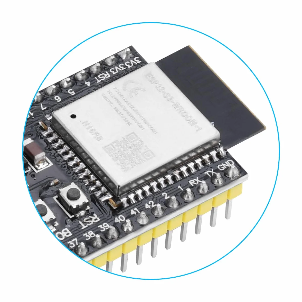 ESP32 S3 DevKitC 1 N16R8 ESP32 S3 WROOM1 N16R8 płyta rozwojowa WiFi Bluetooth 5.0 siatka rozwojowa [piny są lutowane]