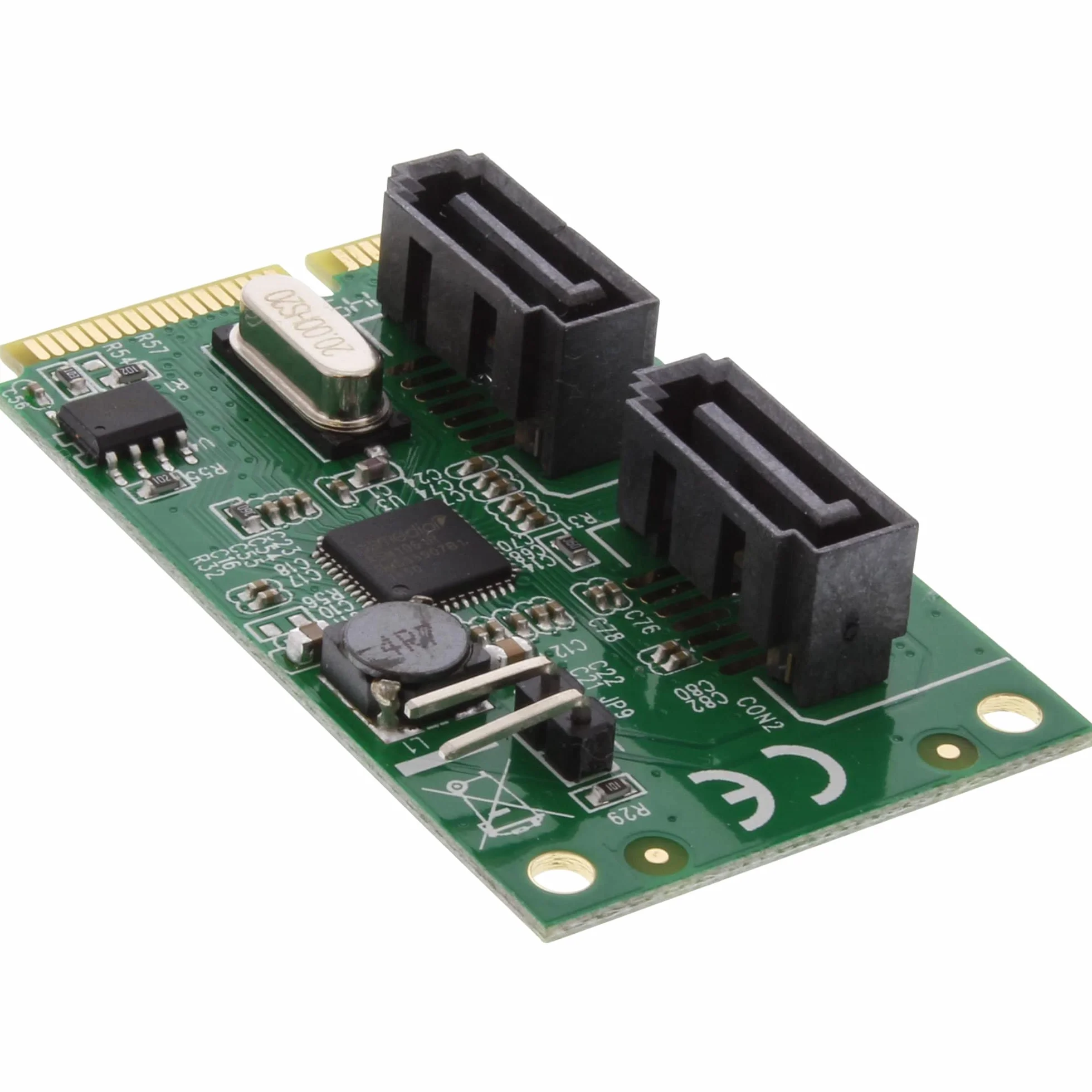 InLine 66907 Mini-PCIe 2.0 karta, 2 x SATA 6 Gb/s, RAID 0,1, SPAN