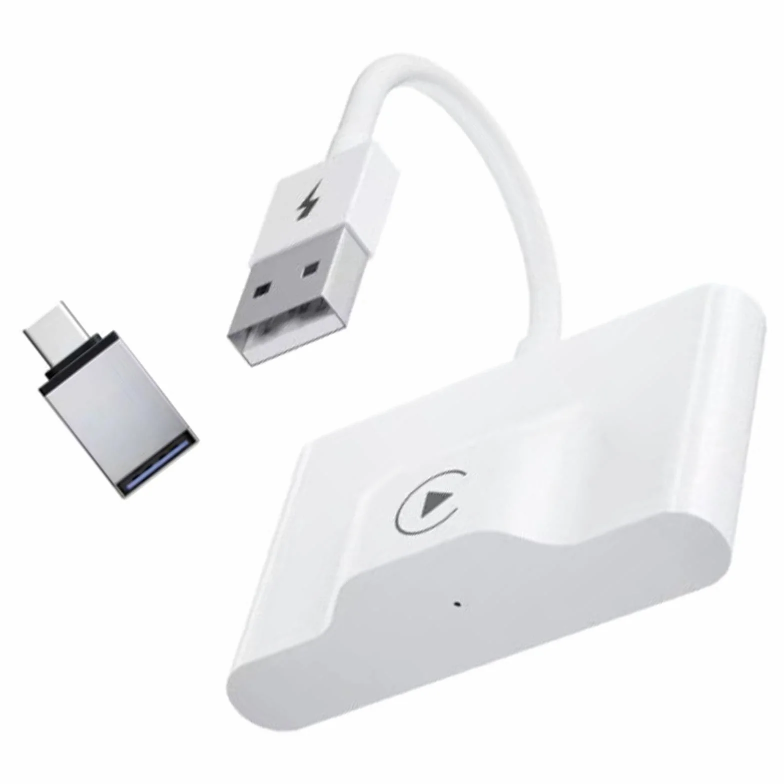 Adapter Carplay, Carplay Dongle Przewodowy do Bezprzewodowego Kompaktowego Interfejsu USB dla 'a (Wklęsła powierzchnia)
